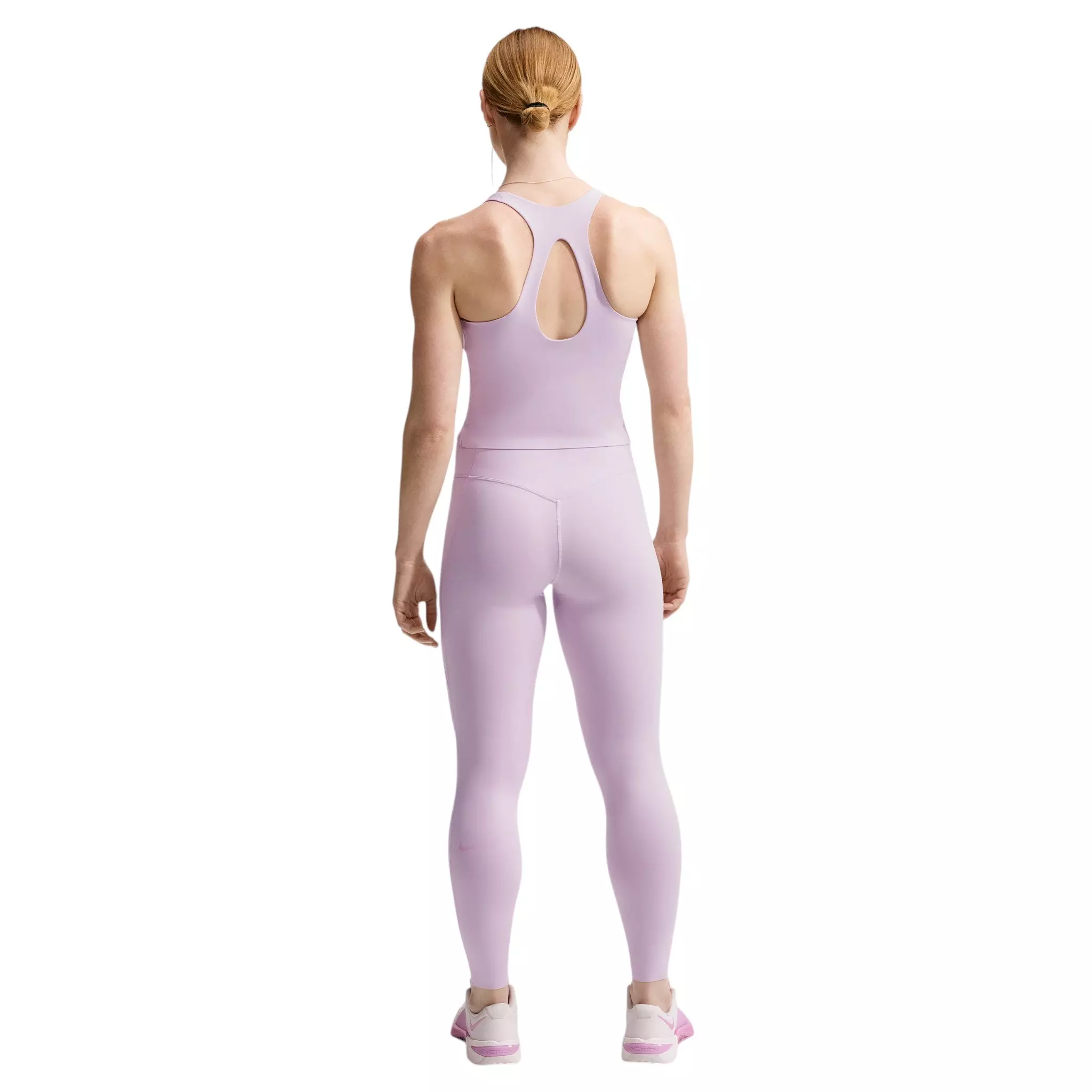 Nike Women's Universa Med-Support Padded Sports Bra Tank - Bleached Lilac - BLEACHED LILAC 