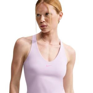 Nike Women's Universa Med-Support Padded Sports Bra Tank - Bleached Lilac - BLEACHED LILAC 