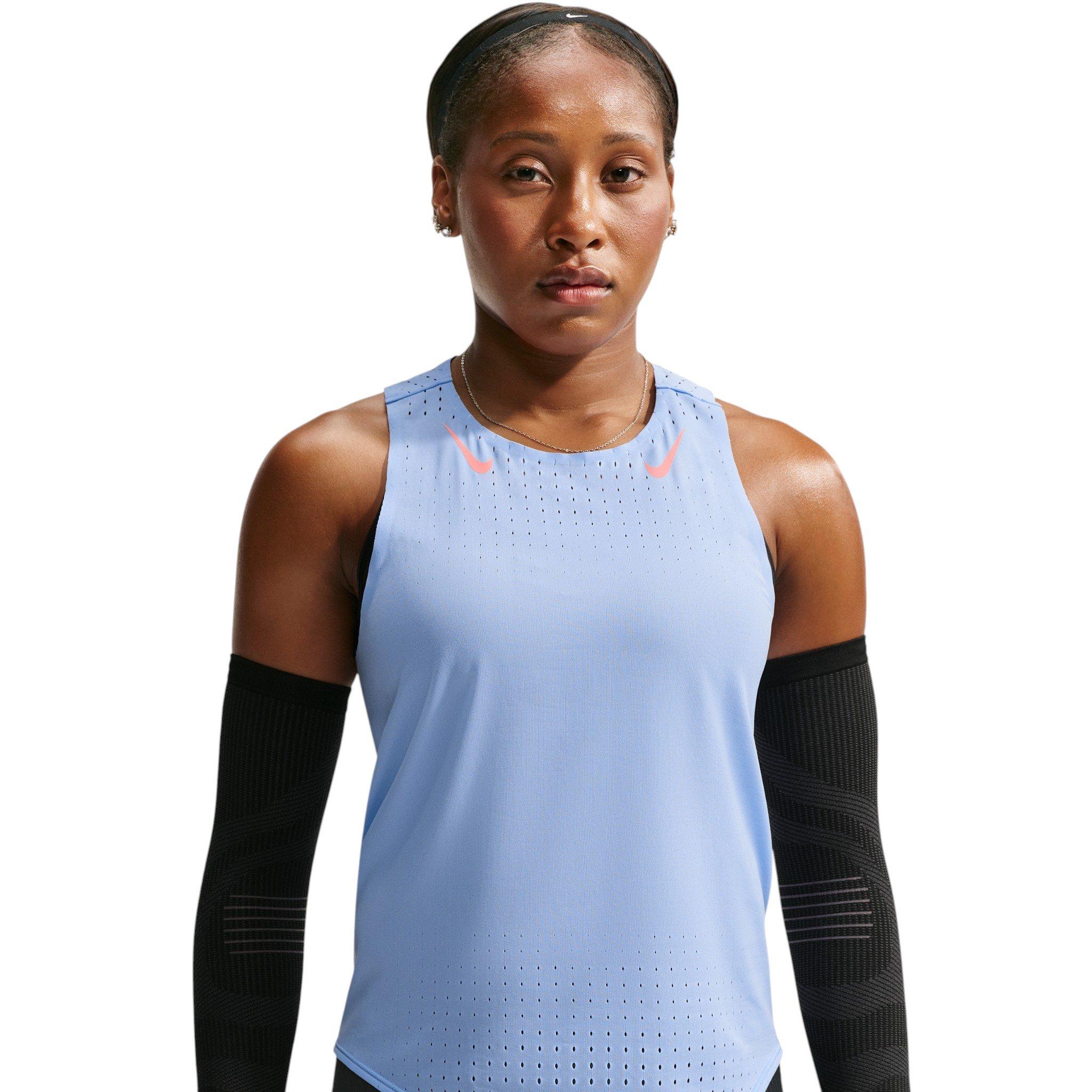 Nike Women's AeroSwift Dri-FIT ADV Running Singlet - Steel Blue - STEEL BLUE