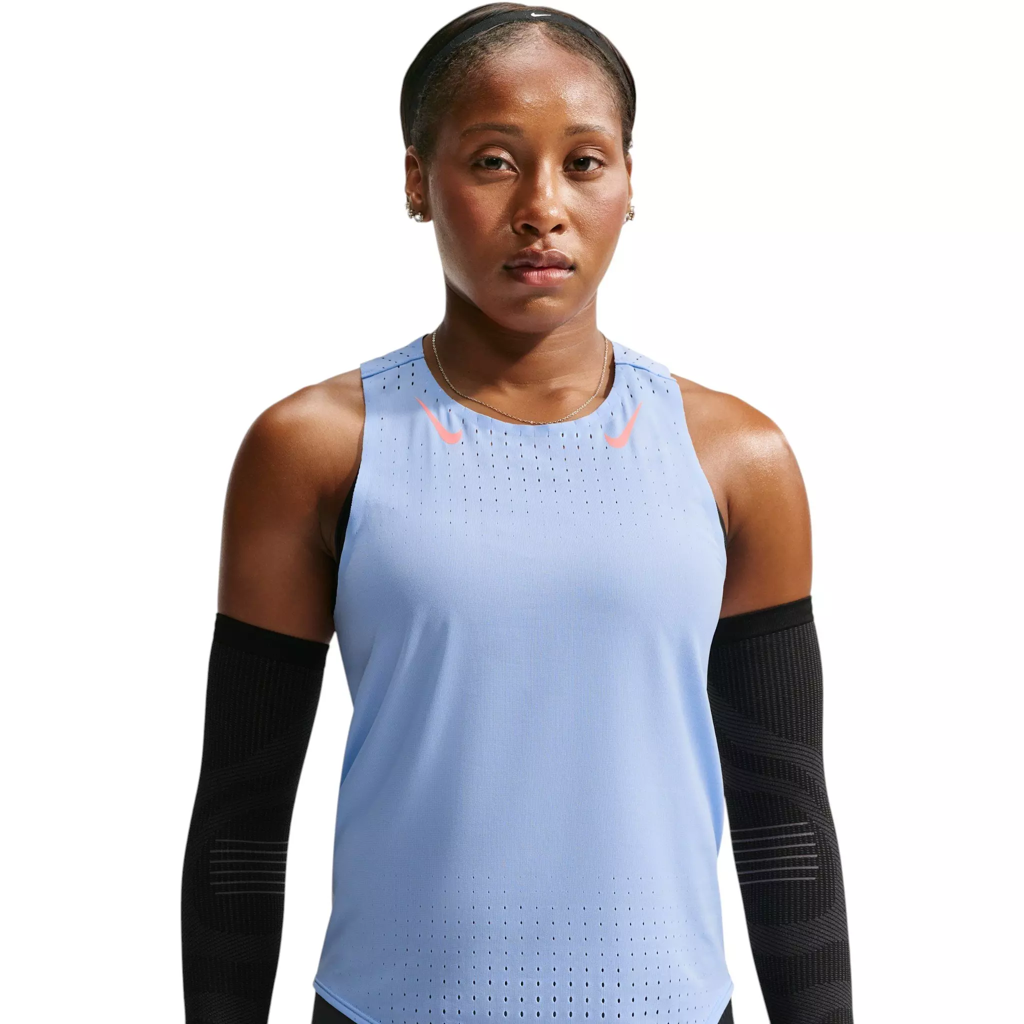 Nike Women's AeroSwift Dri-FIT ADV Running Singlet - Steel Blue - STEEL BLUE