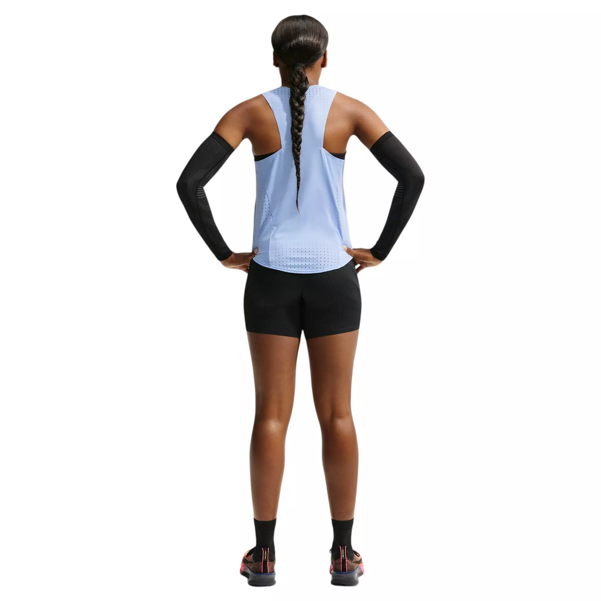 Nike Women's AeroSwift Dri-FIT ADV Running Singlet - Steel Blue - STEEL BLUE