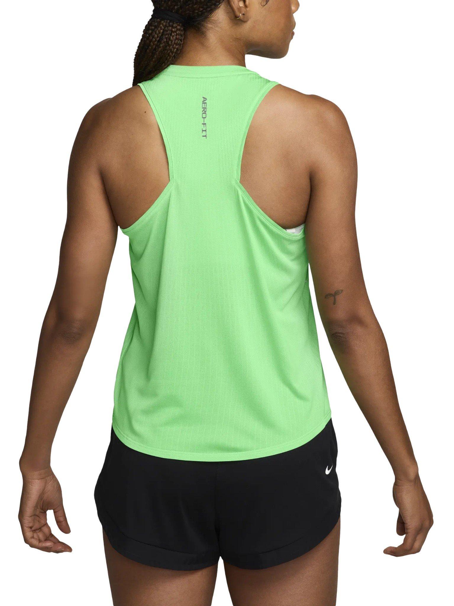 Nike Women's Swift Aero-FIT Running Tank Top - Green - GREEN
