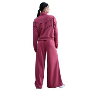 Nike Women's Sportswear Mid-Rise Wide-Leg Track Pants - Pink