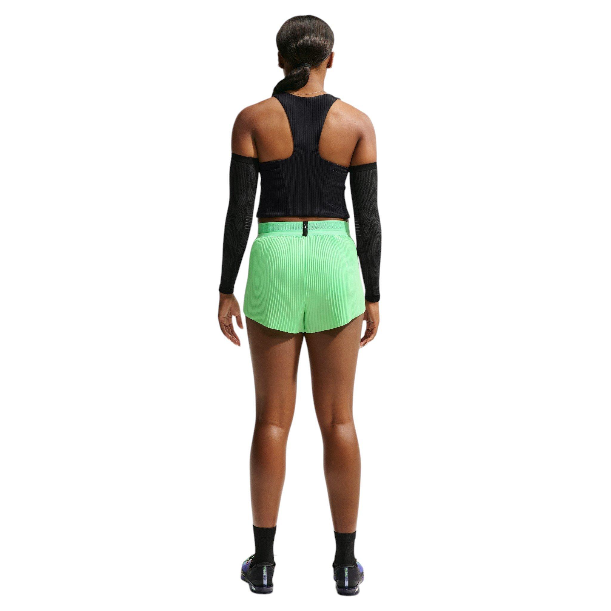 Nike Women's AeroSwift Dri-FIT ADV Cropped Running Tank Top - Black - BLACK