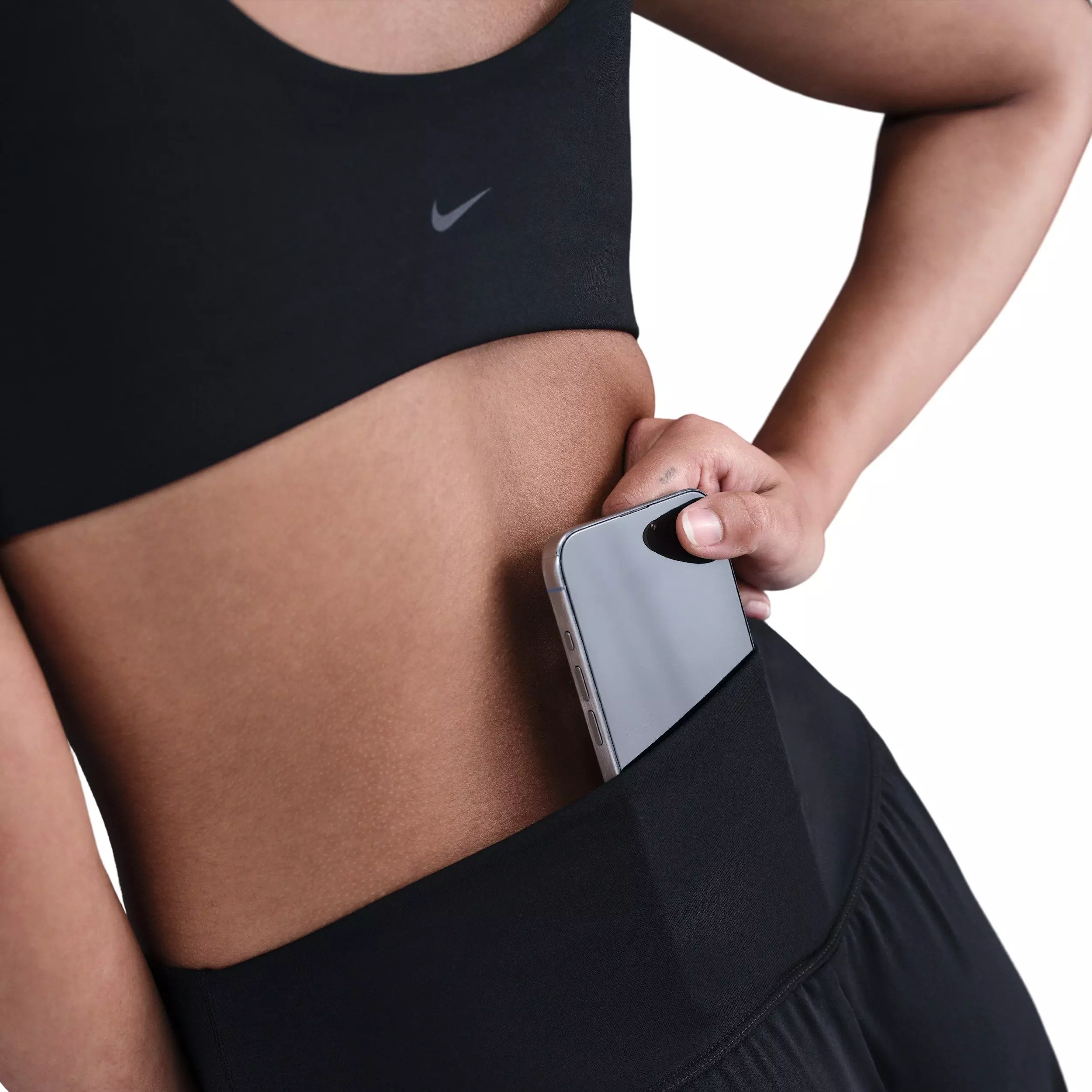 Nike Women's One Relaxed Dri-FIT High-Waisted Pants - Black - BLACK