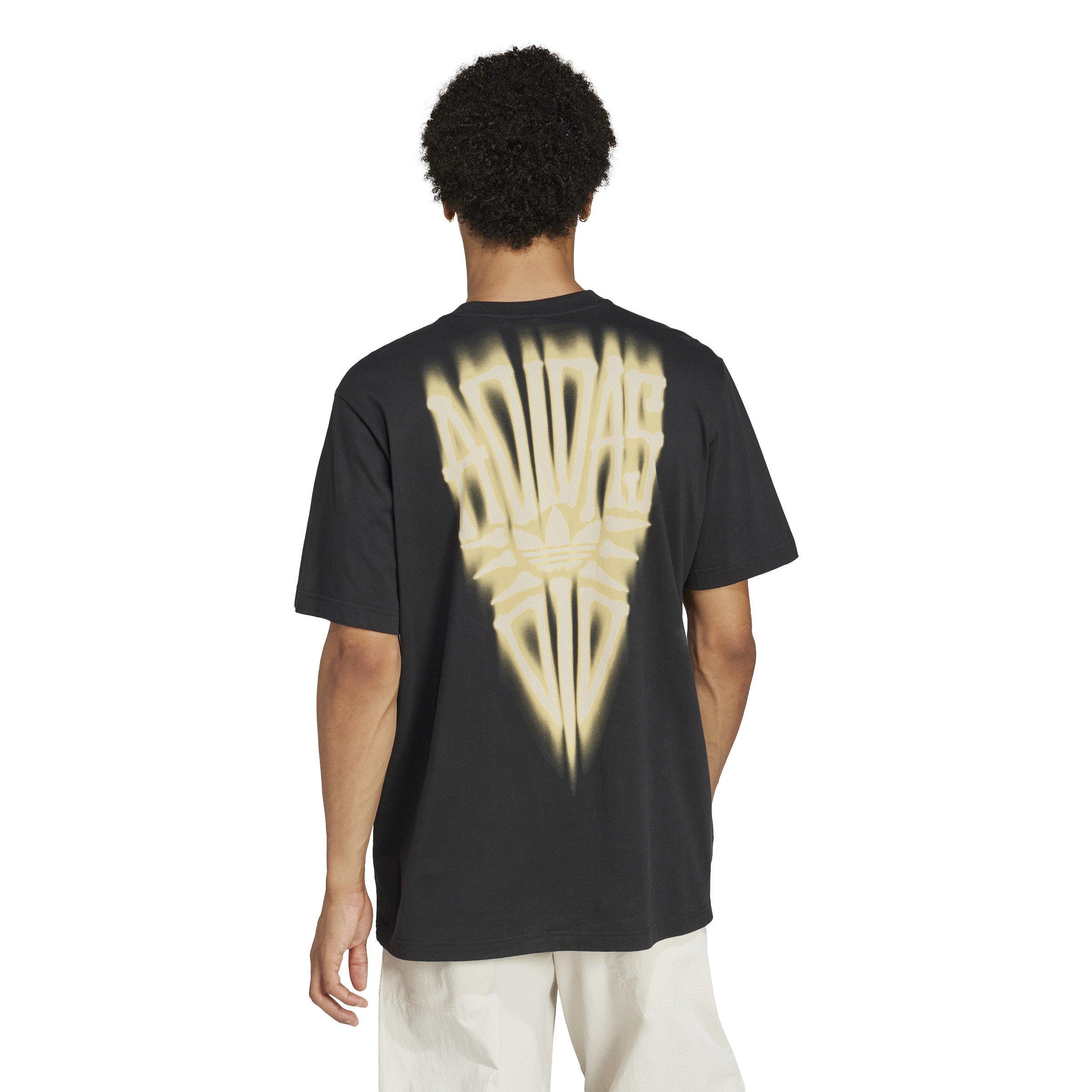 adidas Originals Men's Skeleton Back Tee-Black - BLACK Thumbnail View 2