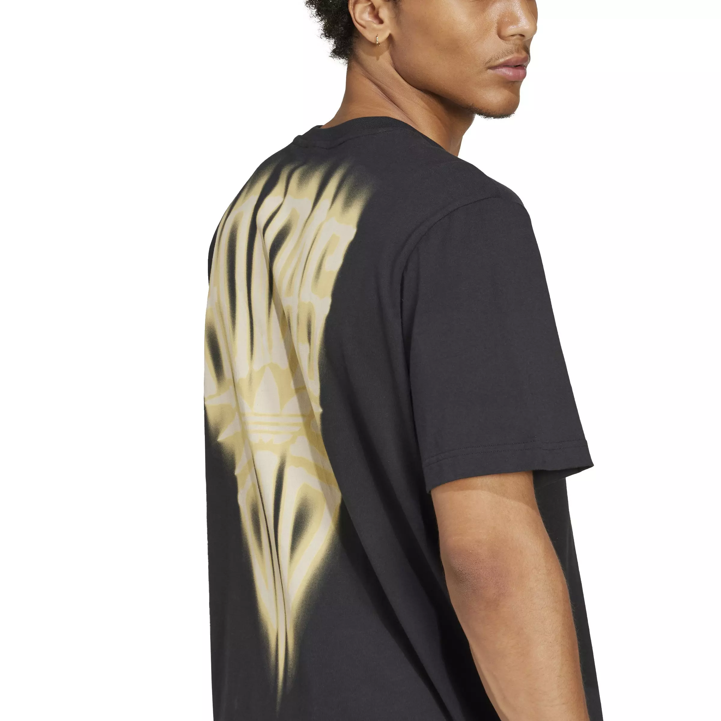 adidas Originals Men's Skeleton Back Tee-Black - BLACK