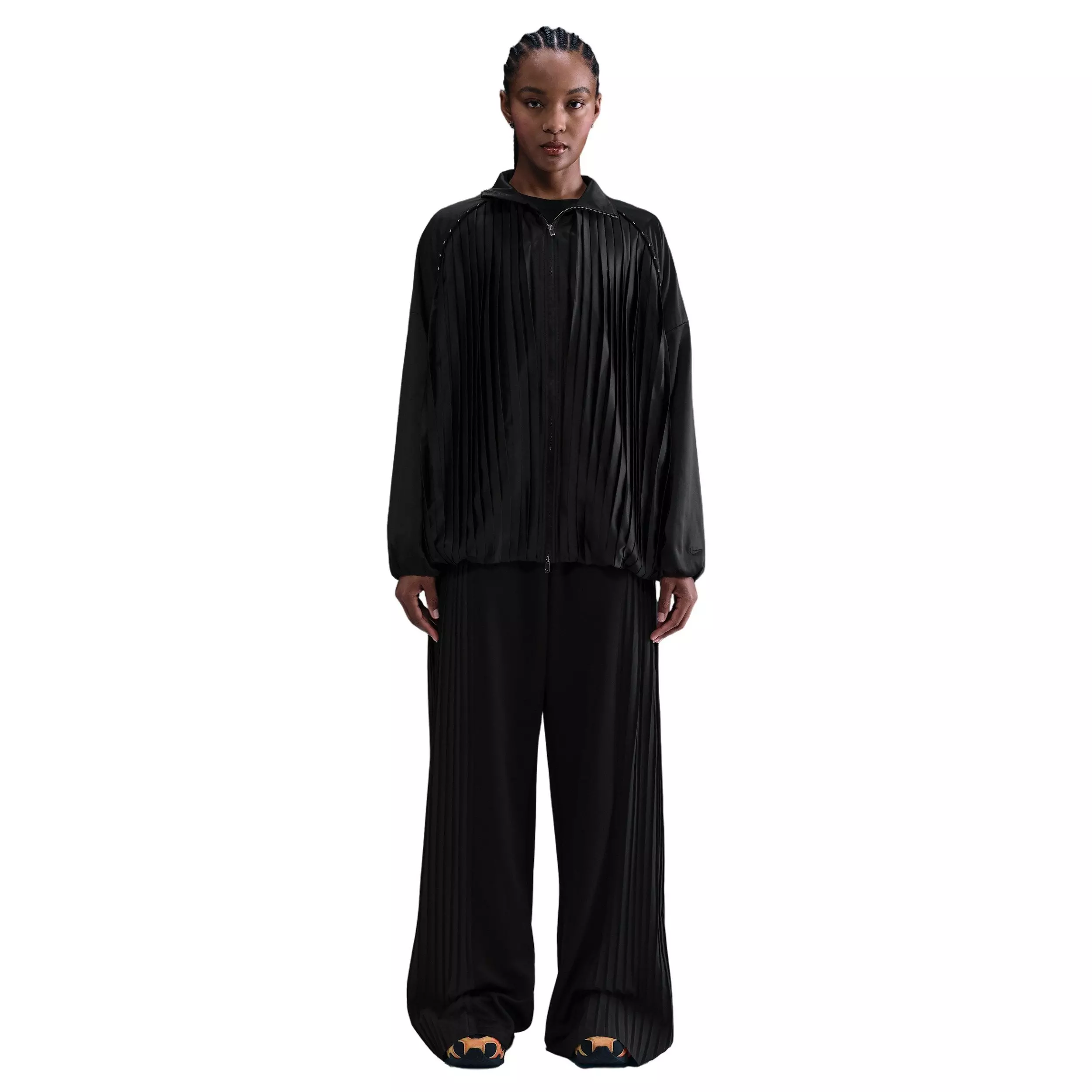 Nike Women's Sportswear Pleated Trousers - Black - BLACK
