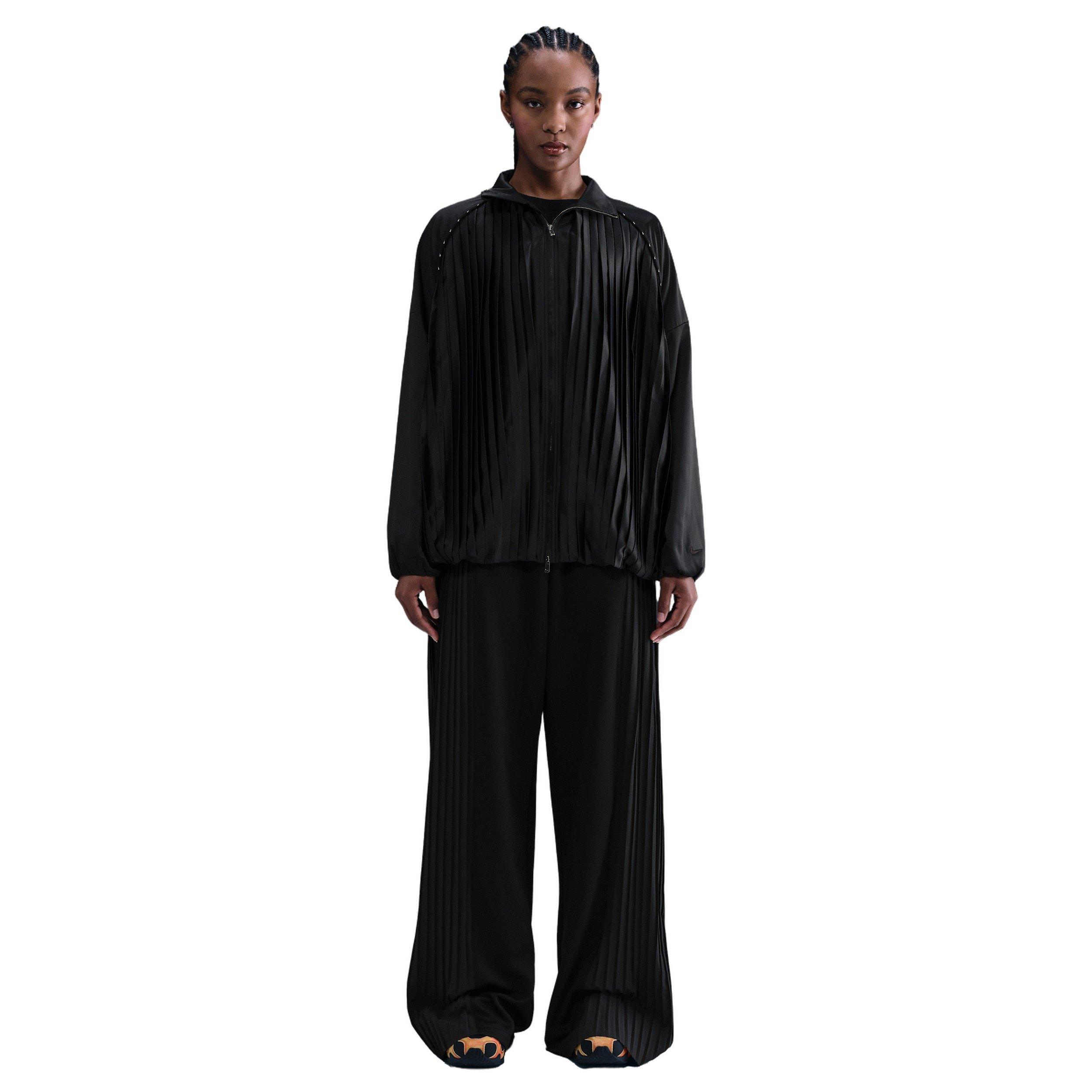 Nike Women's Sportswear Pleated Trousers -Black - BLACK Thumbnail View 1