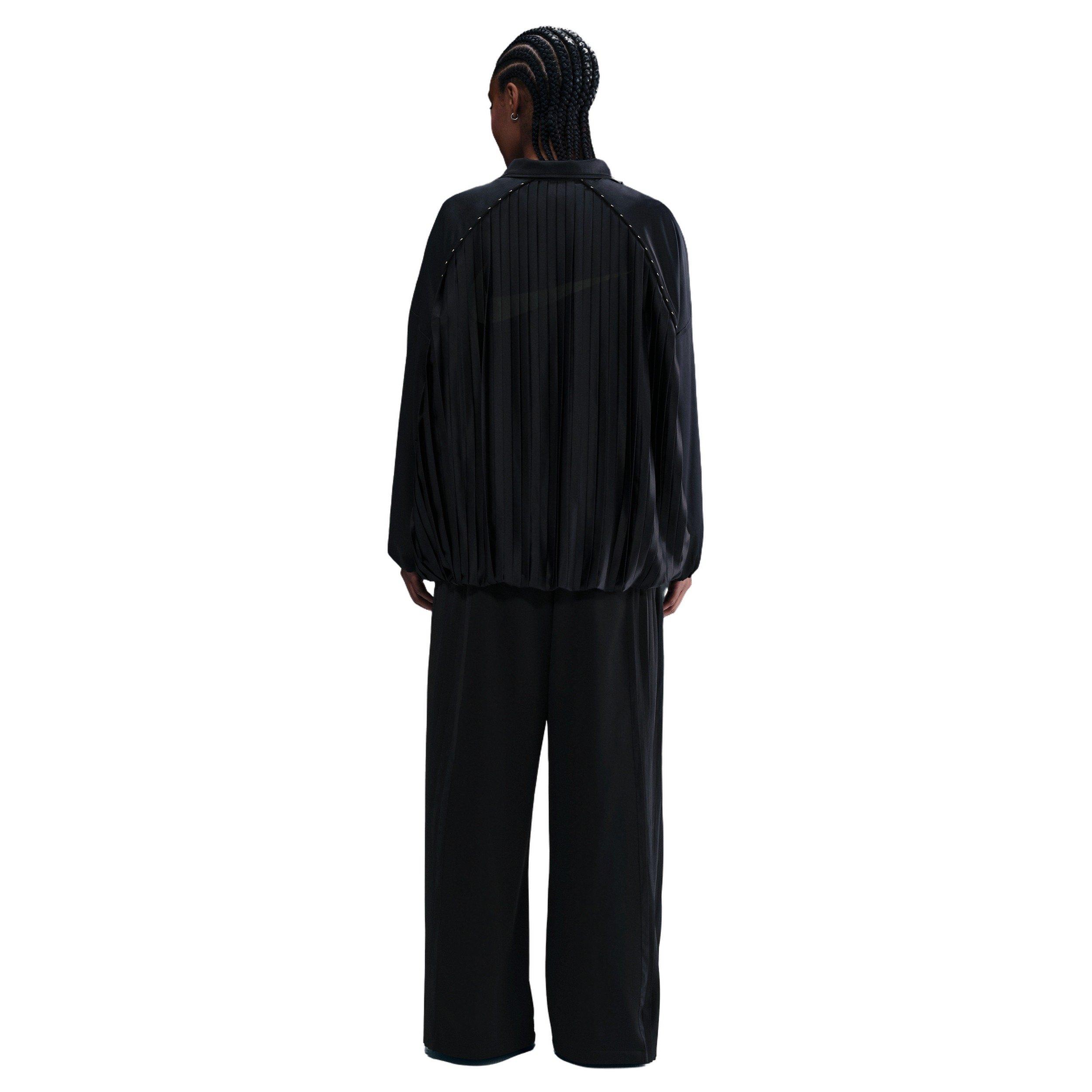 Nike Women's Sportswear Pleated Trousers - Black - BLACK Thumbnail View 2