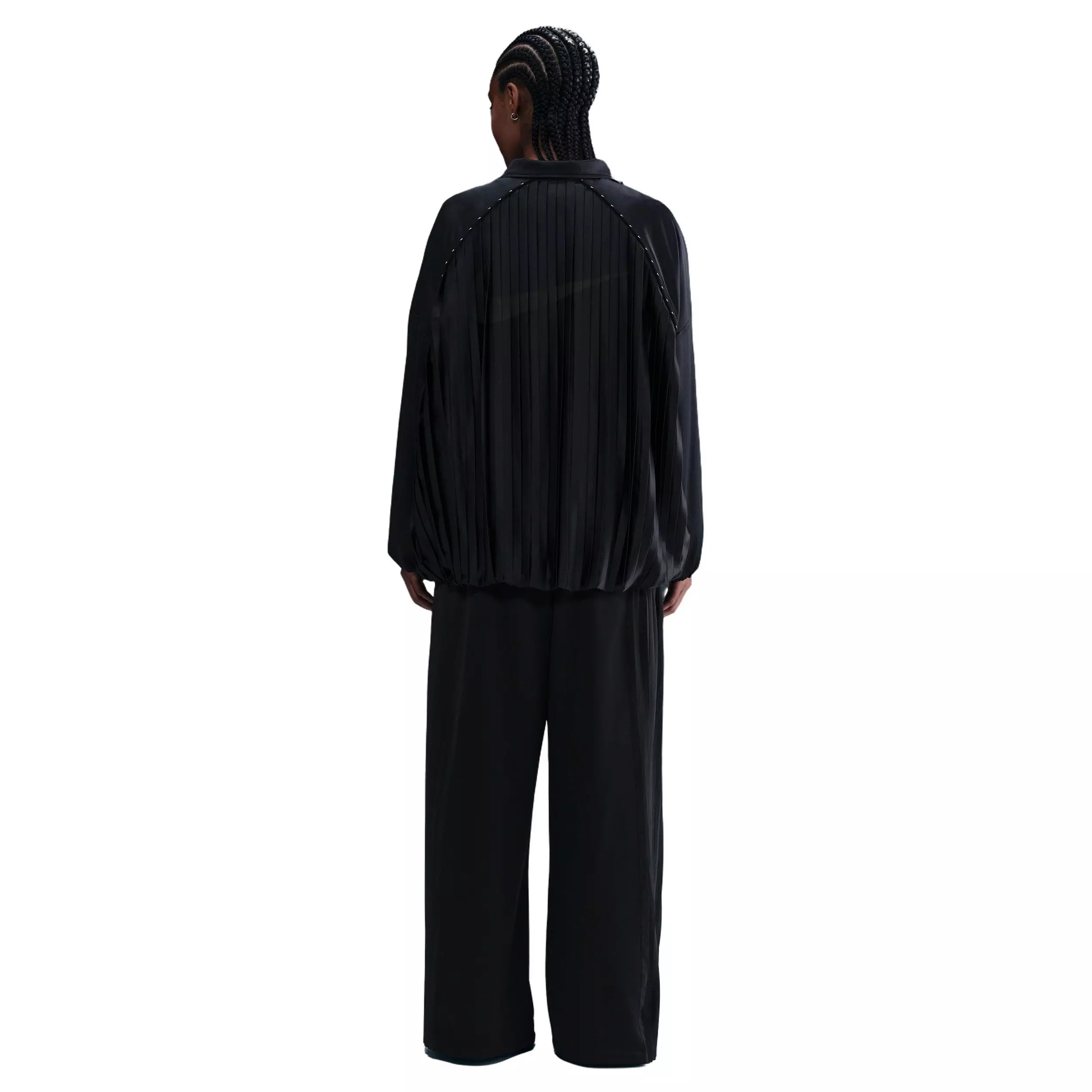 Nike Women's Sportswear Pleated Trousers -Black - BLACK