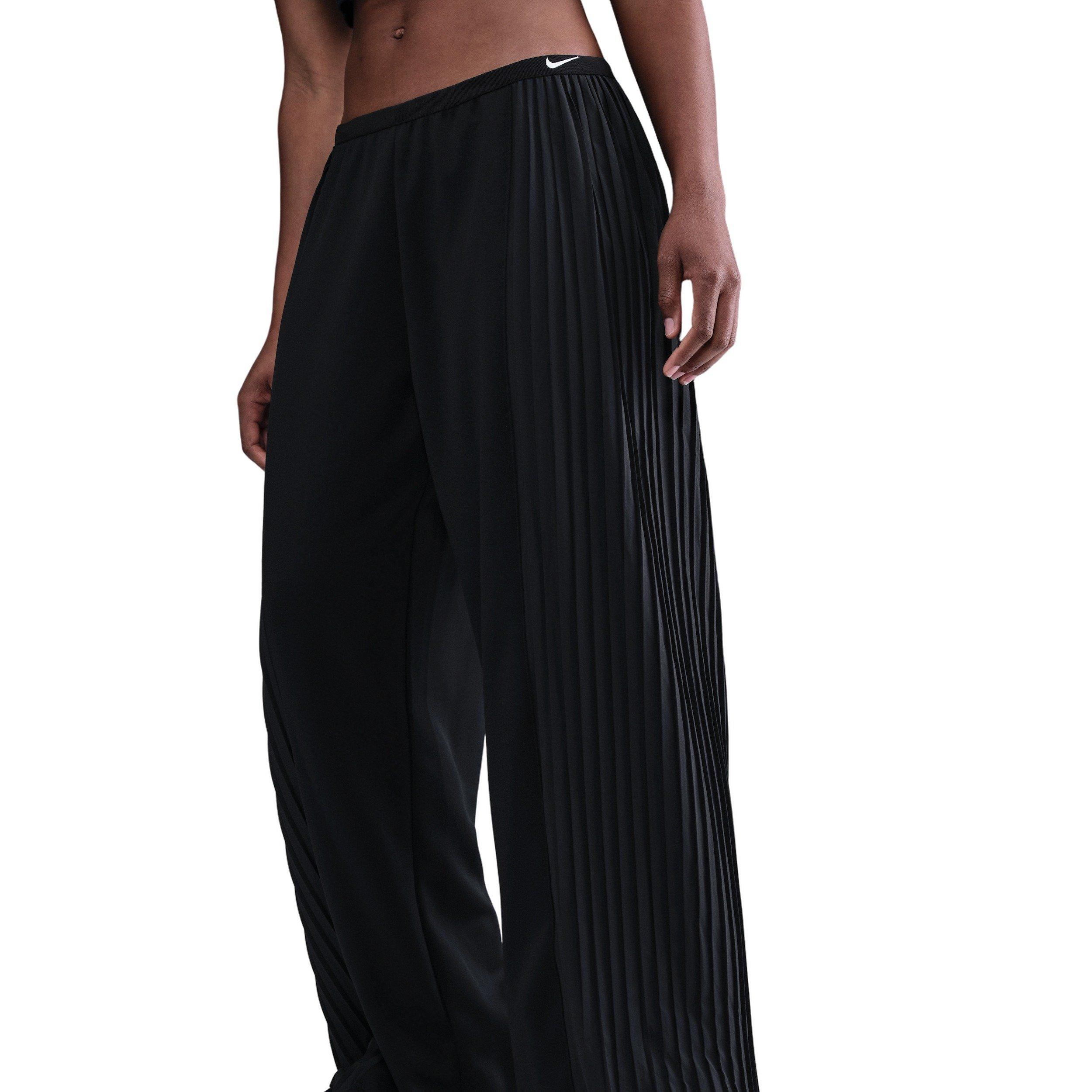 Nike Women's Sportswear Pleated Trousers -Black - BLACK Thumbnail View 3