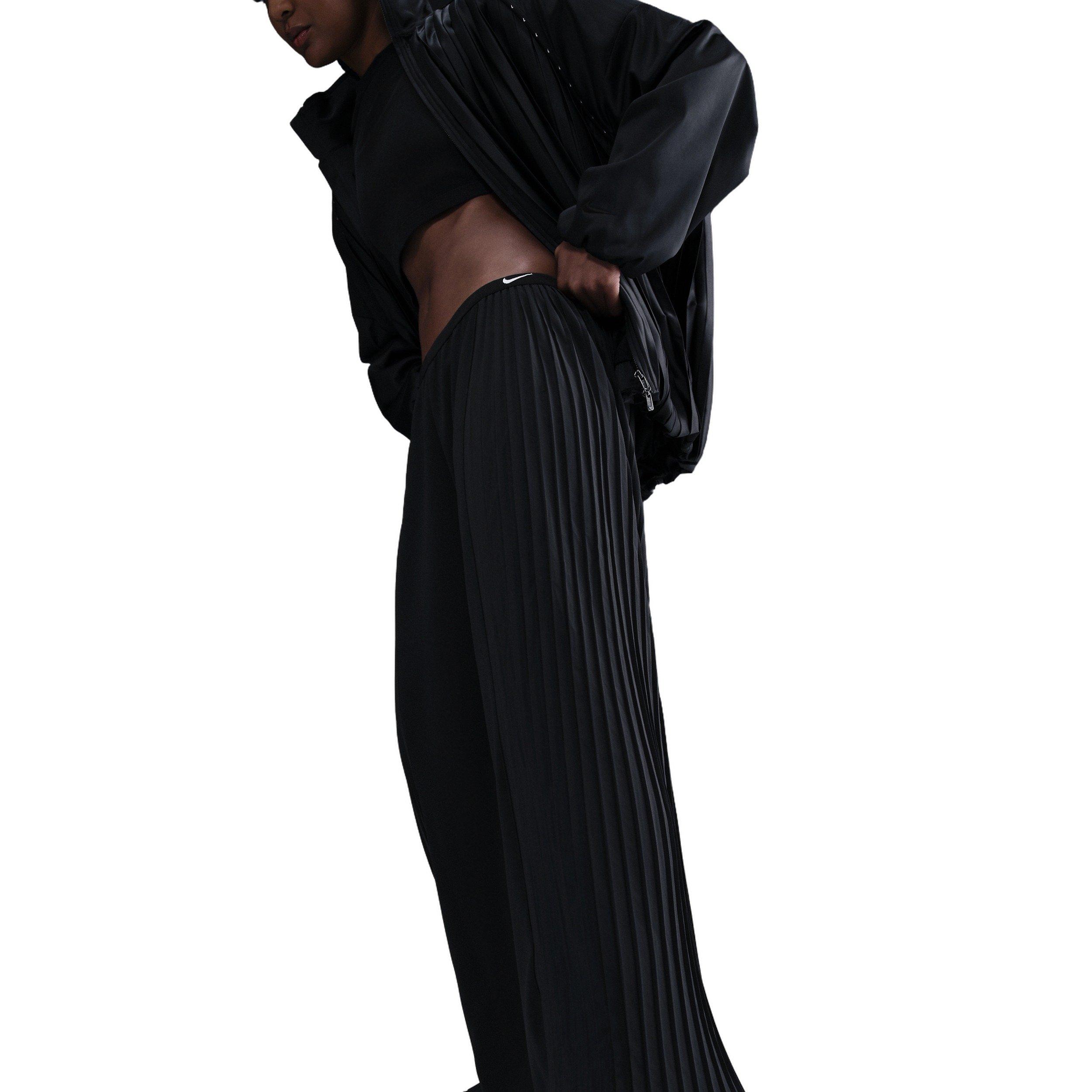 Nike Women's Sportswear Pleated Trousers -Black - BLACK Thumbnail View 5