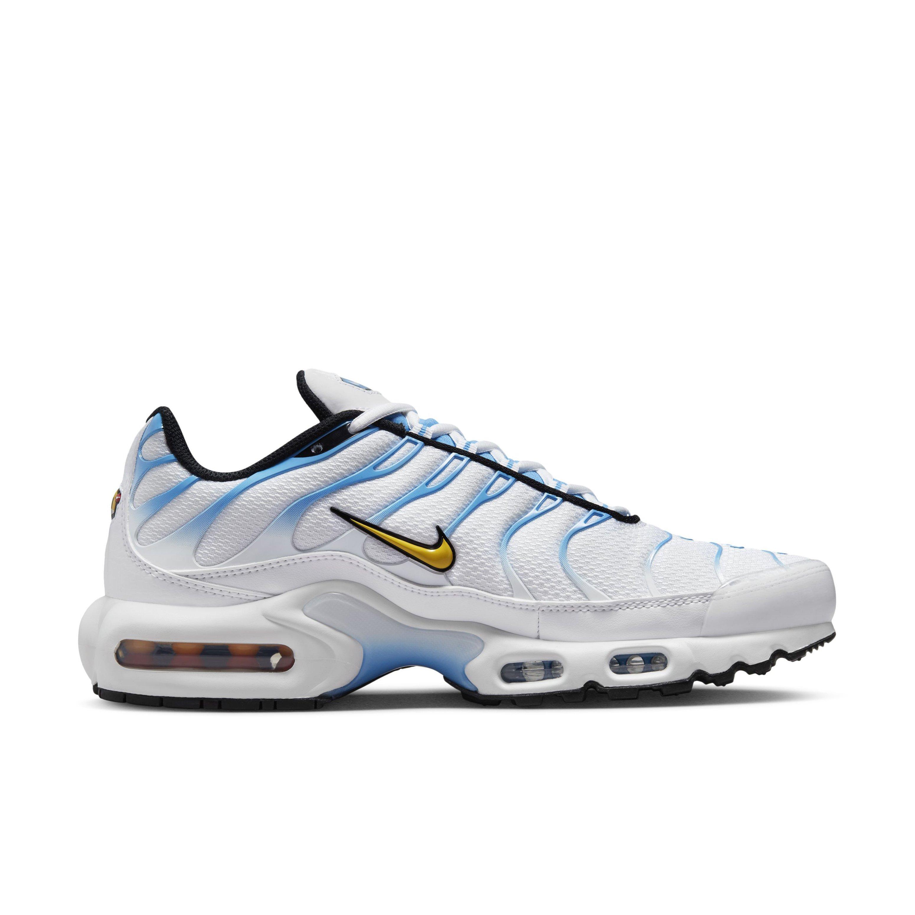 Nike Air Max Plus "White/University Blue/Black/University Gold" Men's Shoe - WHITE/BLUE/BLACK/GOLD Thumbnail View 1