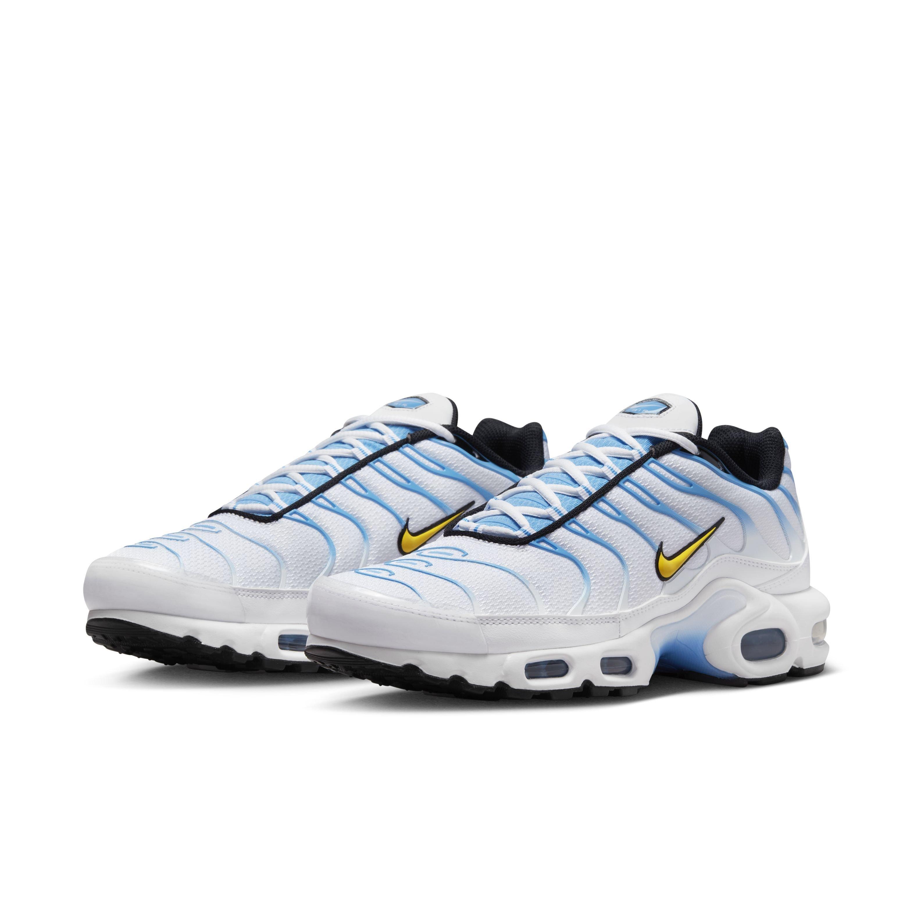 Nike Air Max Plus "White/University Blue/Black/University Gold" Men's Shoe - WHITE/BLUE/BLACK/GOLD Thumbnail View 3