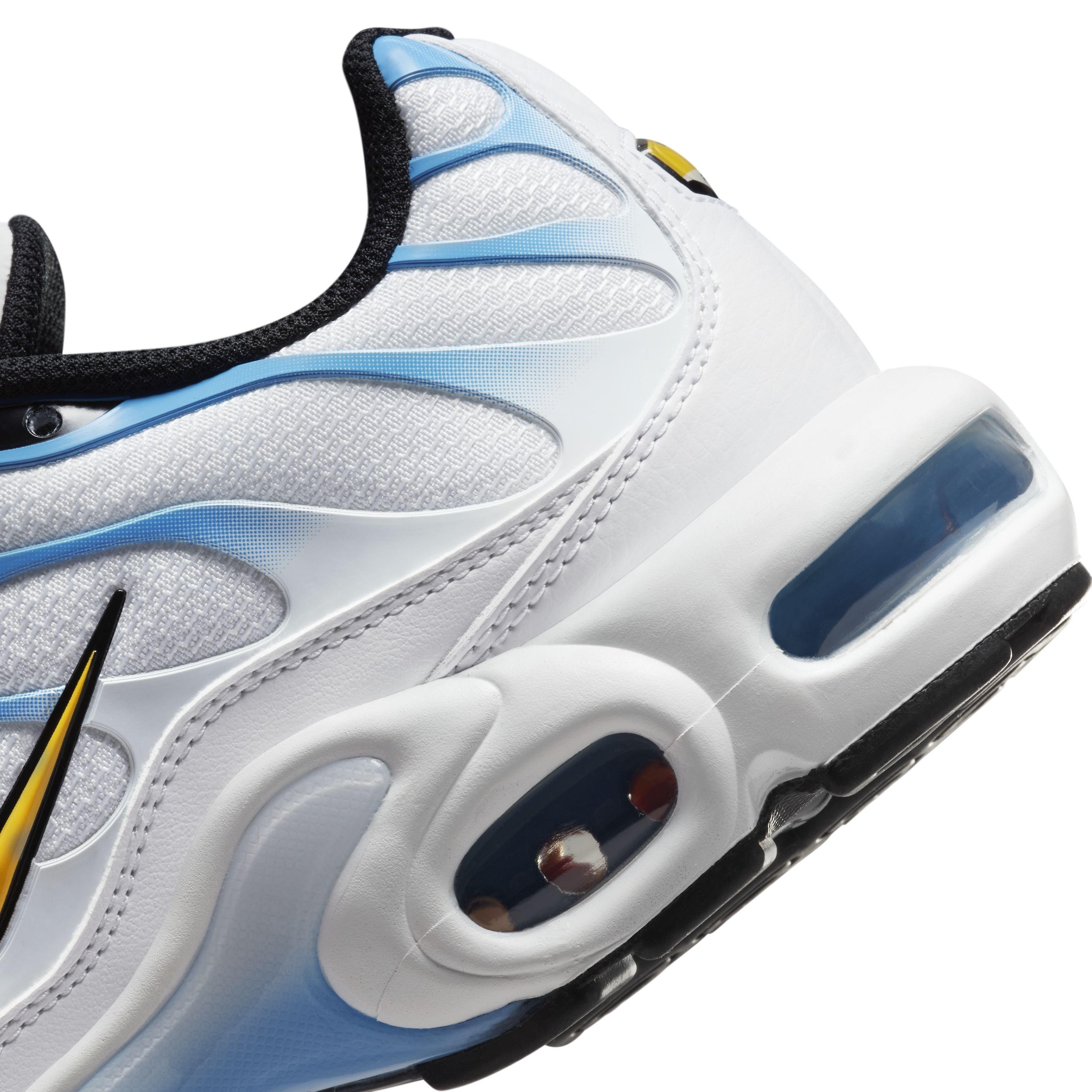 Nike Air Max Plus "White/University Blue/Black/University Gold" Men's Shoe - WHITE/BLUE/BLACK/GOLD Thumbnail View 8