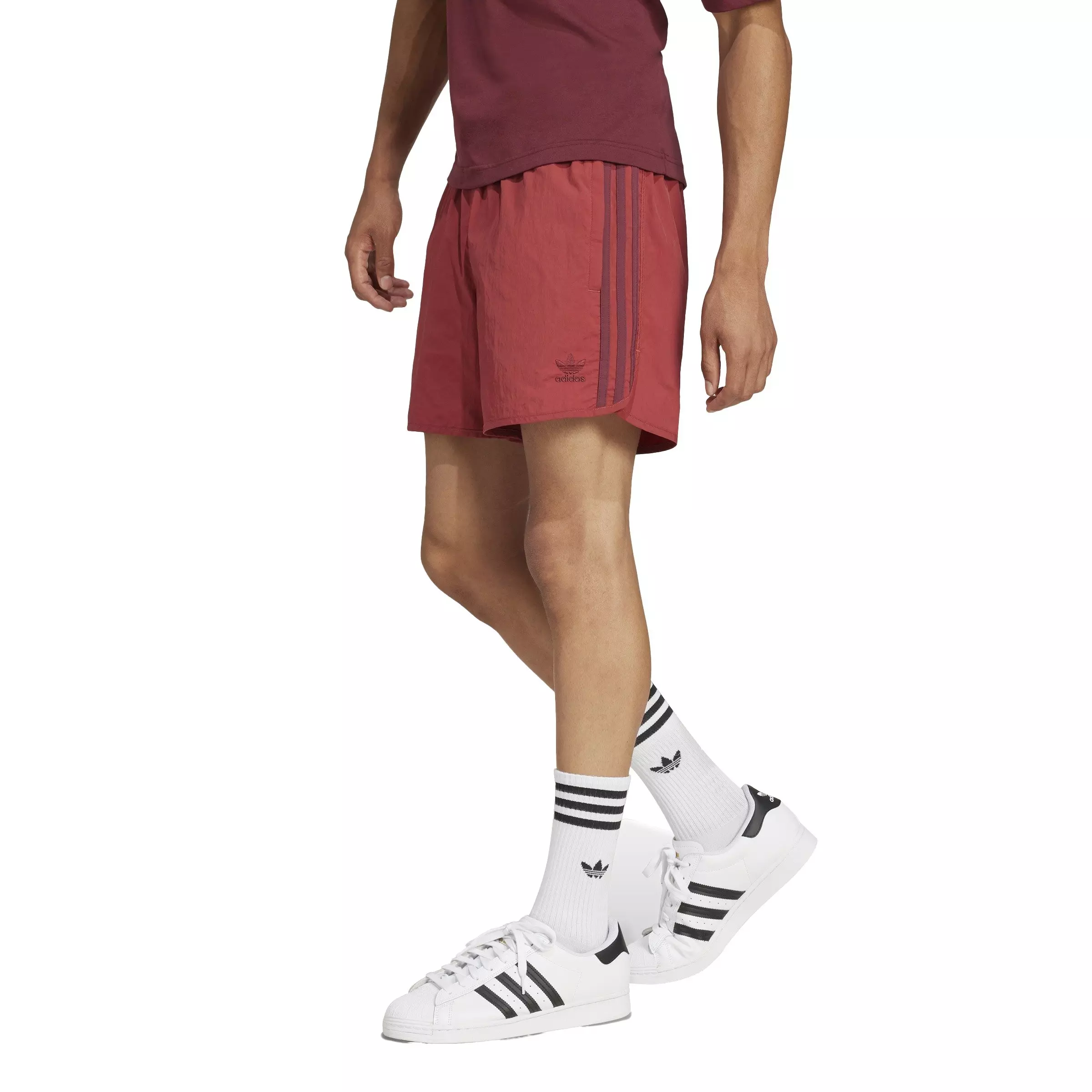 adidas Originals Men's Adicolor Classics Sprinter Shorts-Red - RED