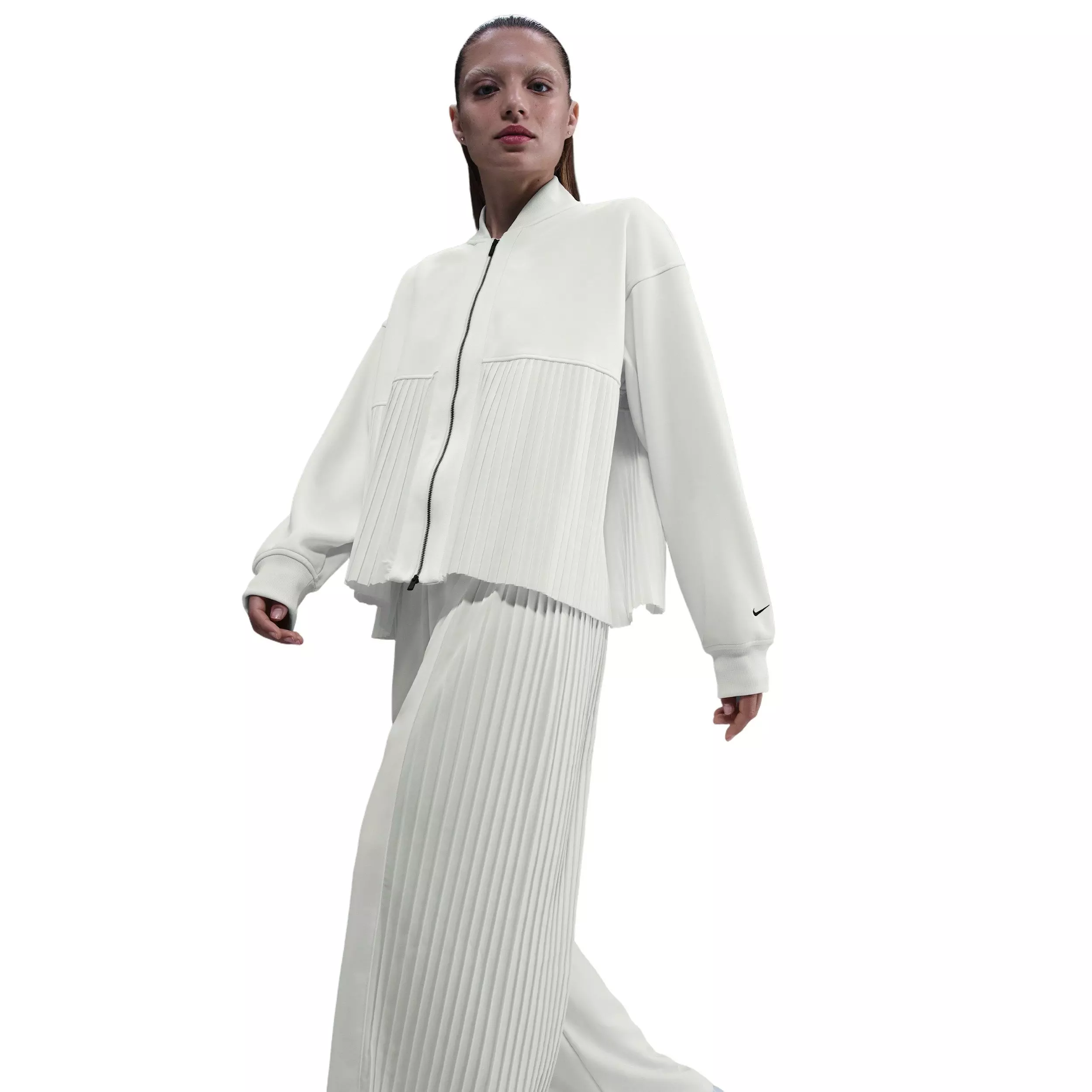 Nike Women's Sportswear Pleated Trousers -White - WHITE