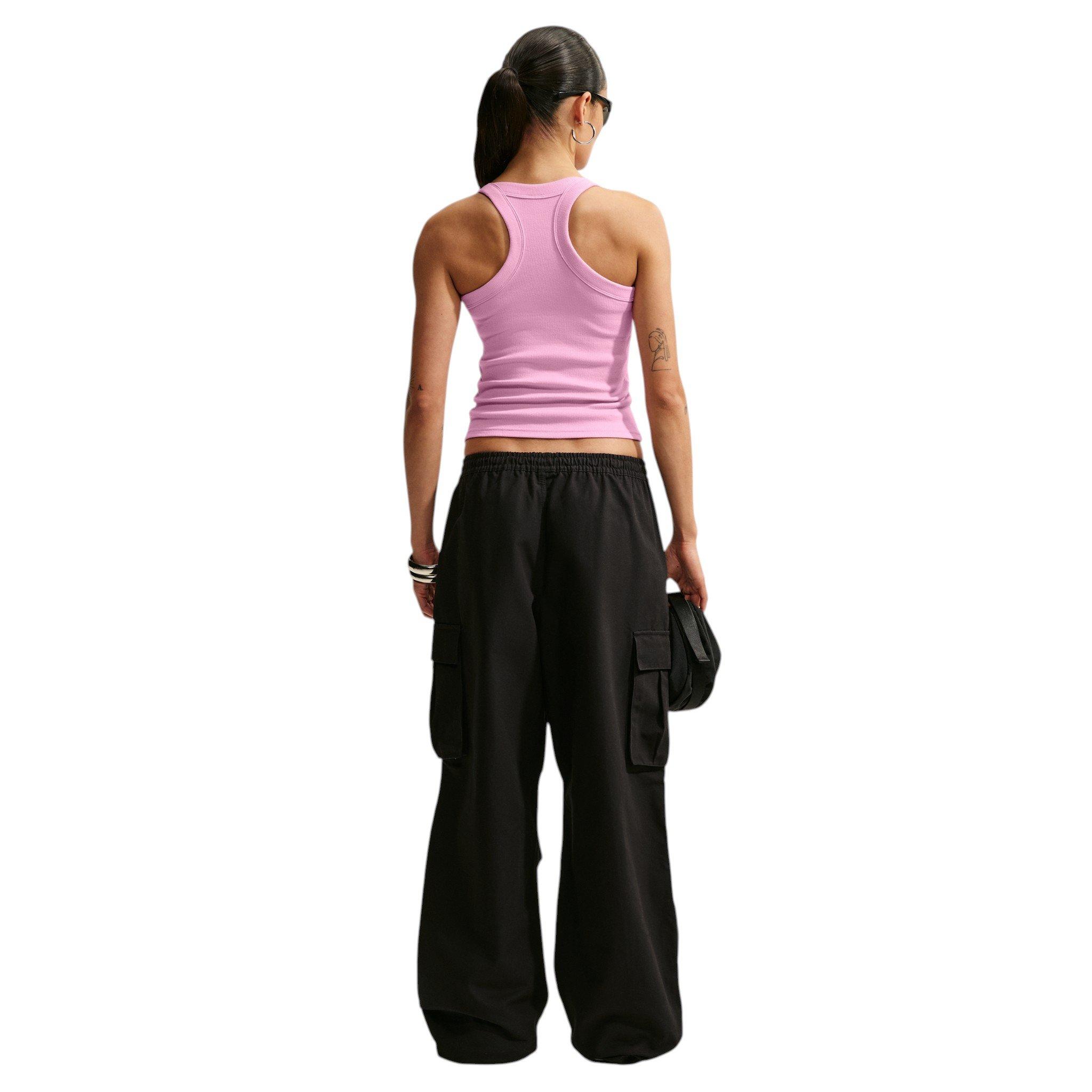 Nike Women's Sportswear Chill Knit Tight Mini-Rib Tank Top - Pink - PINK