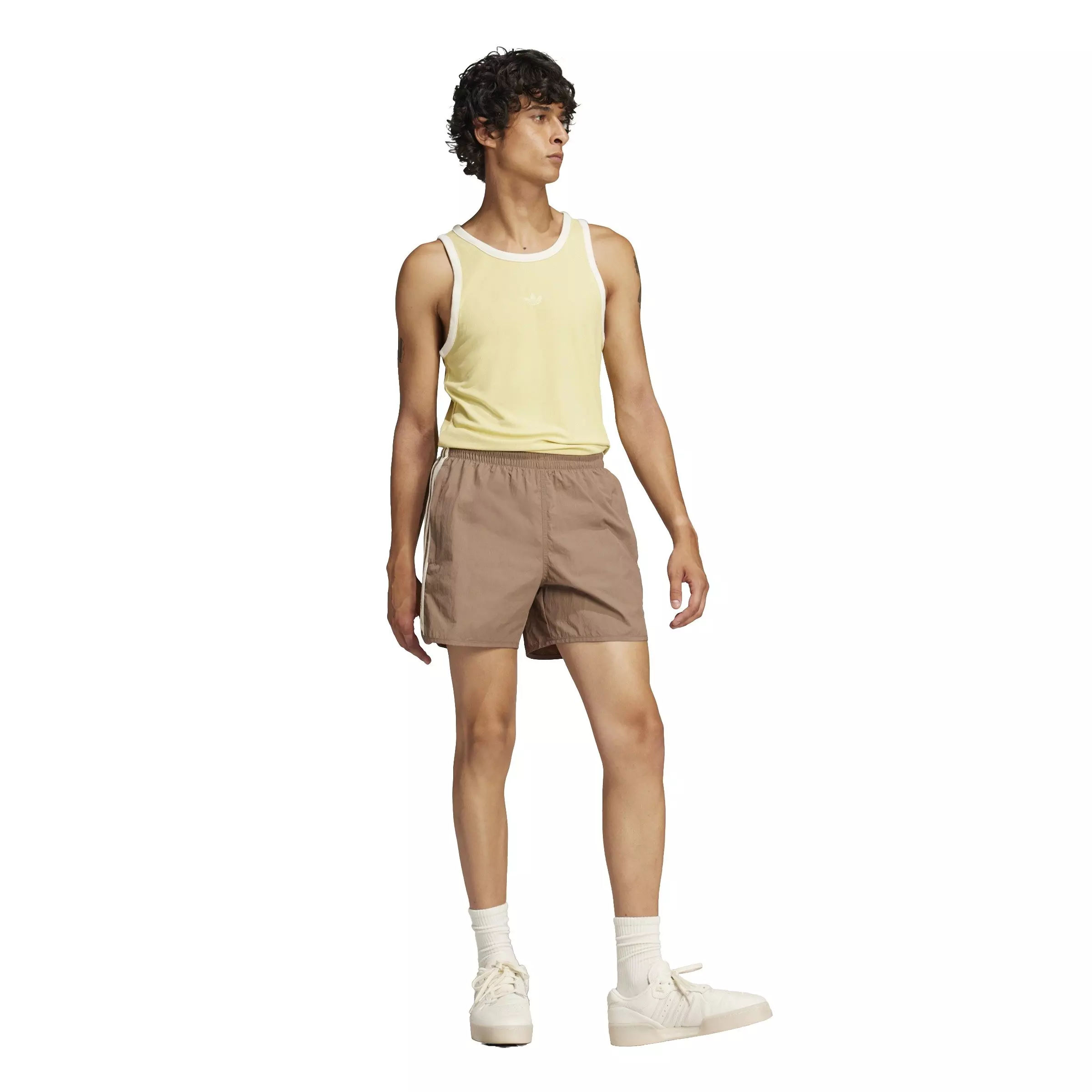 adidas Originals Men's Adicolor Classics Sprinter Shorts-Brown - BROWN