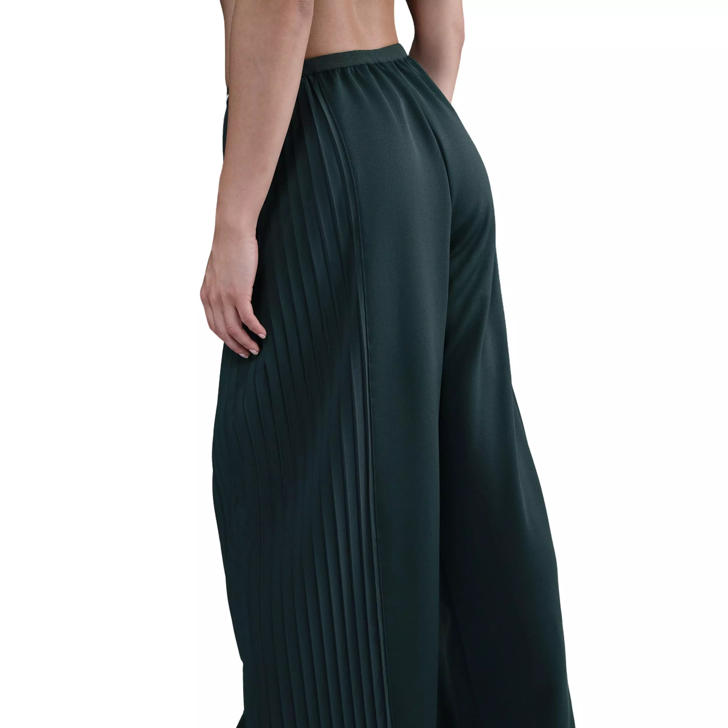 Nike Women's Sportswear Pleated Pants - Seaweed Green - SEAWEED GREEN