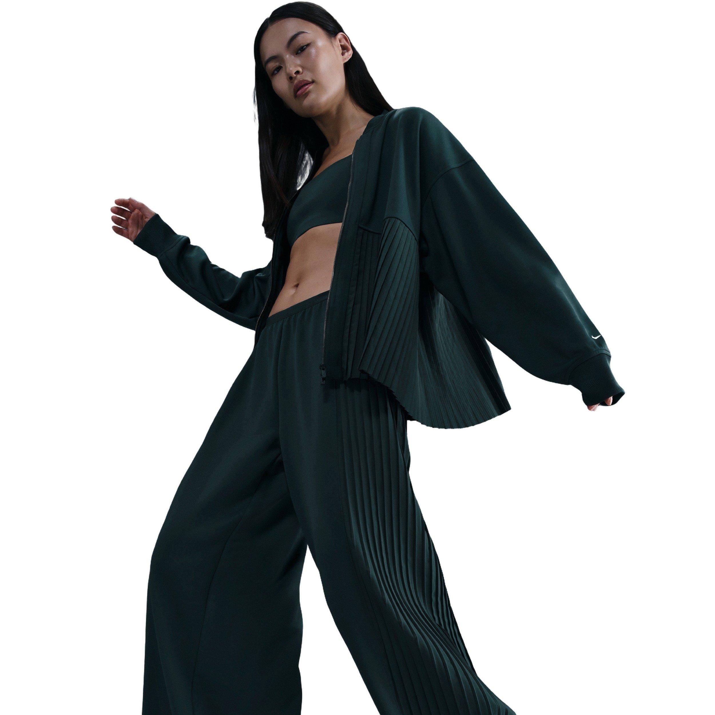 Nike Women's Sportswear Pleated Pants -Seaweed Green - SEAWEED GREEN Thumbnail View 5