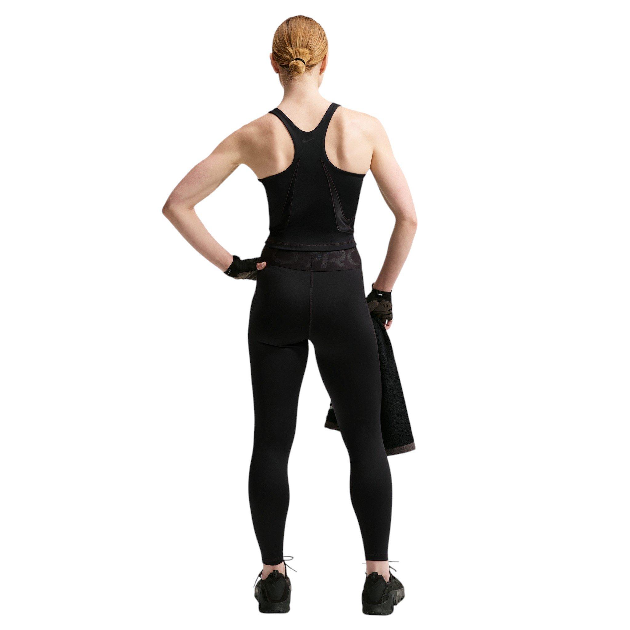 Nike Women's Pro Sculpt Med-Support Padded Sports Bra Tank - Black - BLACK
