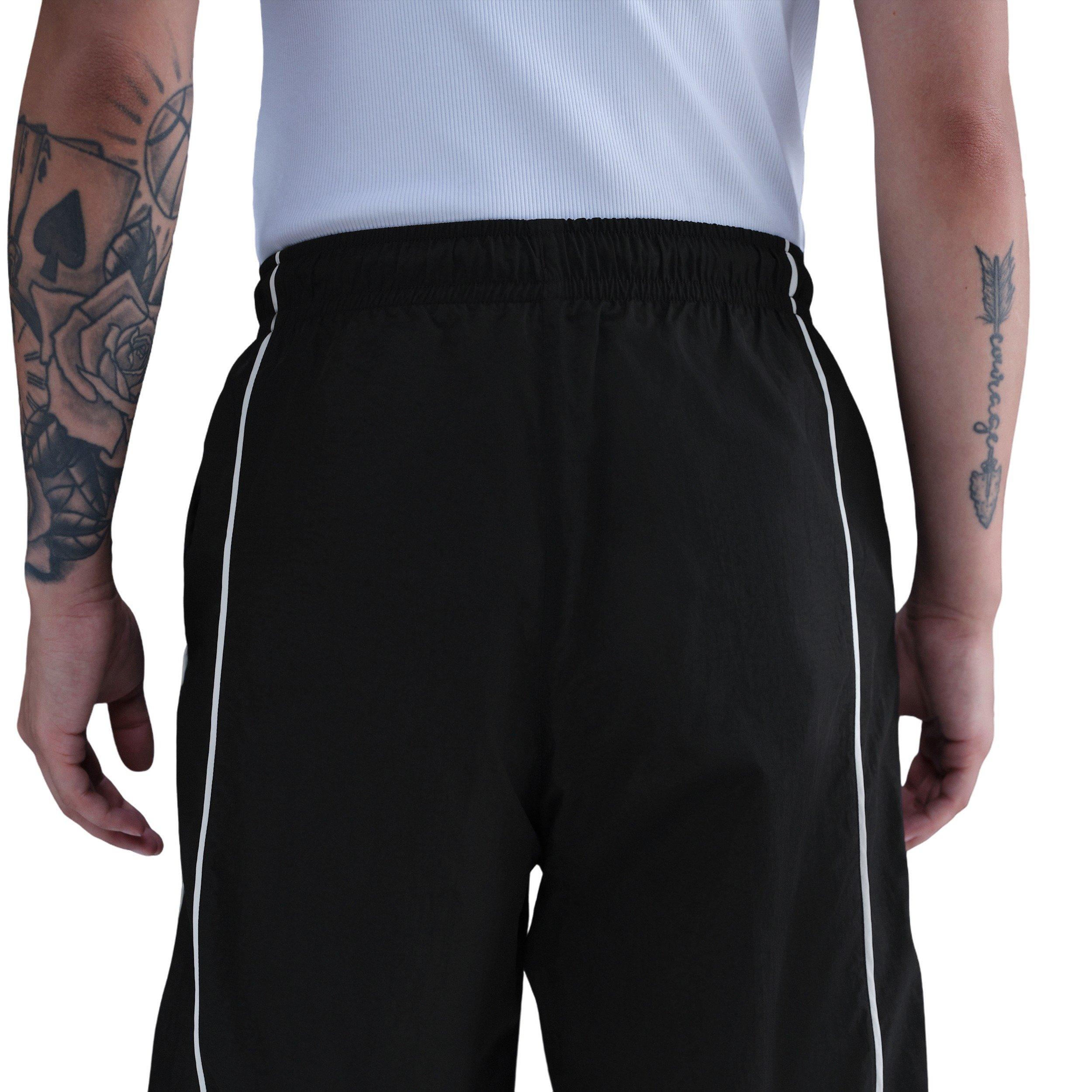 Nike Women's Sportswear Windrunner Woven Pants - Black - BLACK Thumbnail View 4