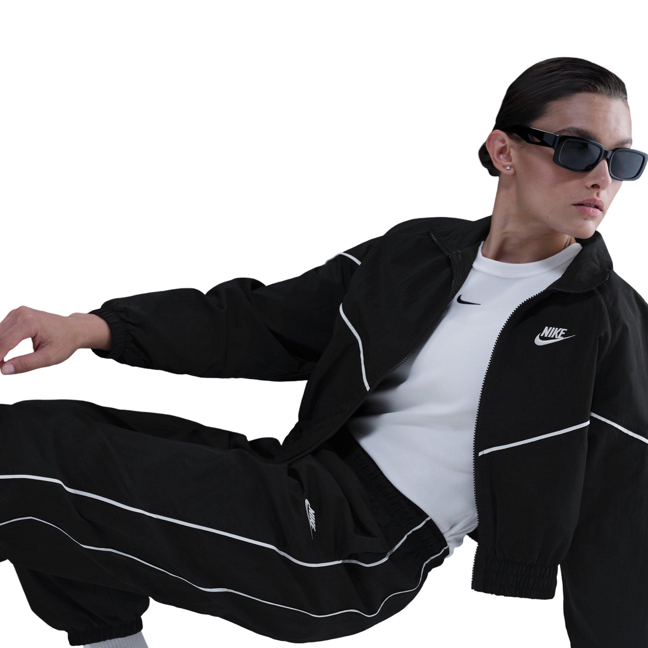 Nike Women's Sportswear Windrunner Woven Pants - Black - BLACK Thumbnail View 5