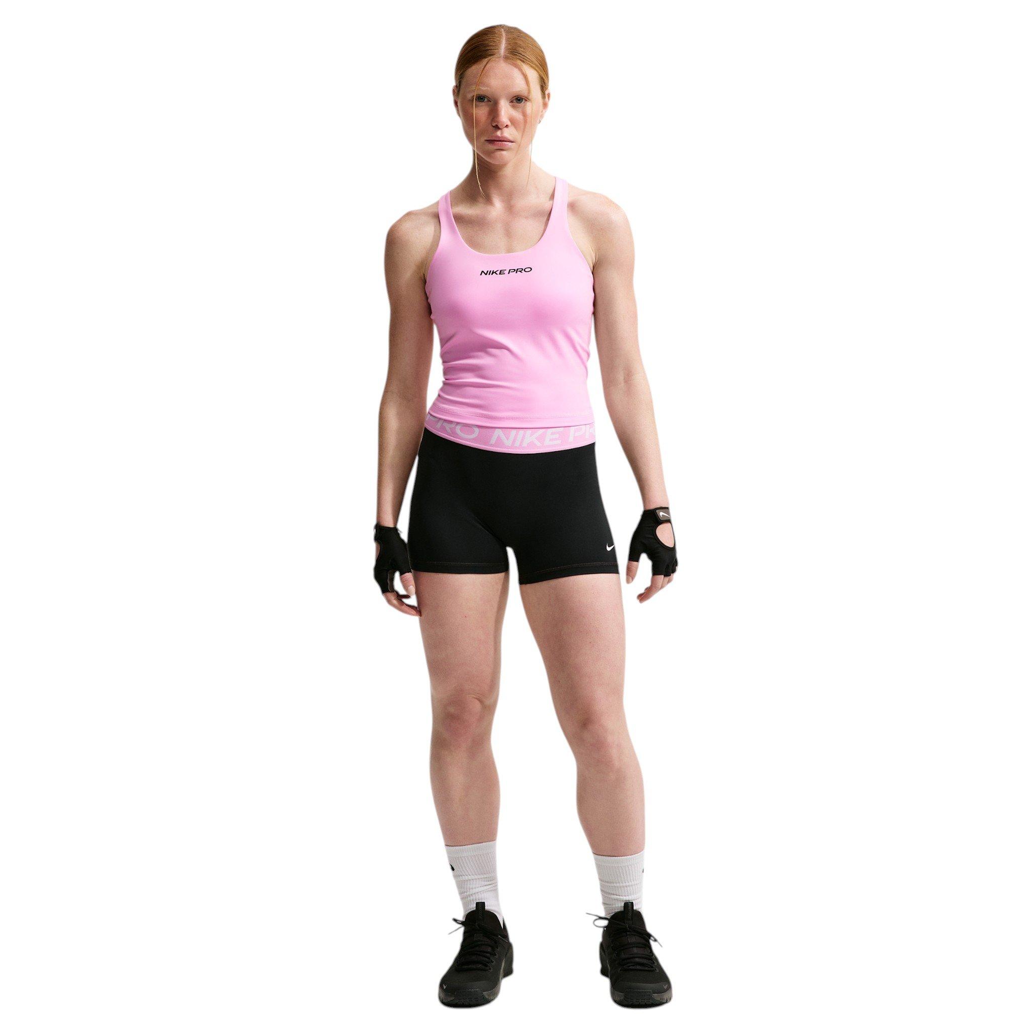 Nike Women's Pro Sculpt Med-Support Padded Sports Bra Tank - Pink - PINK