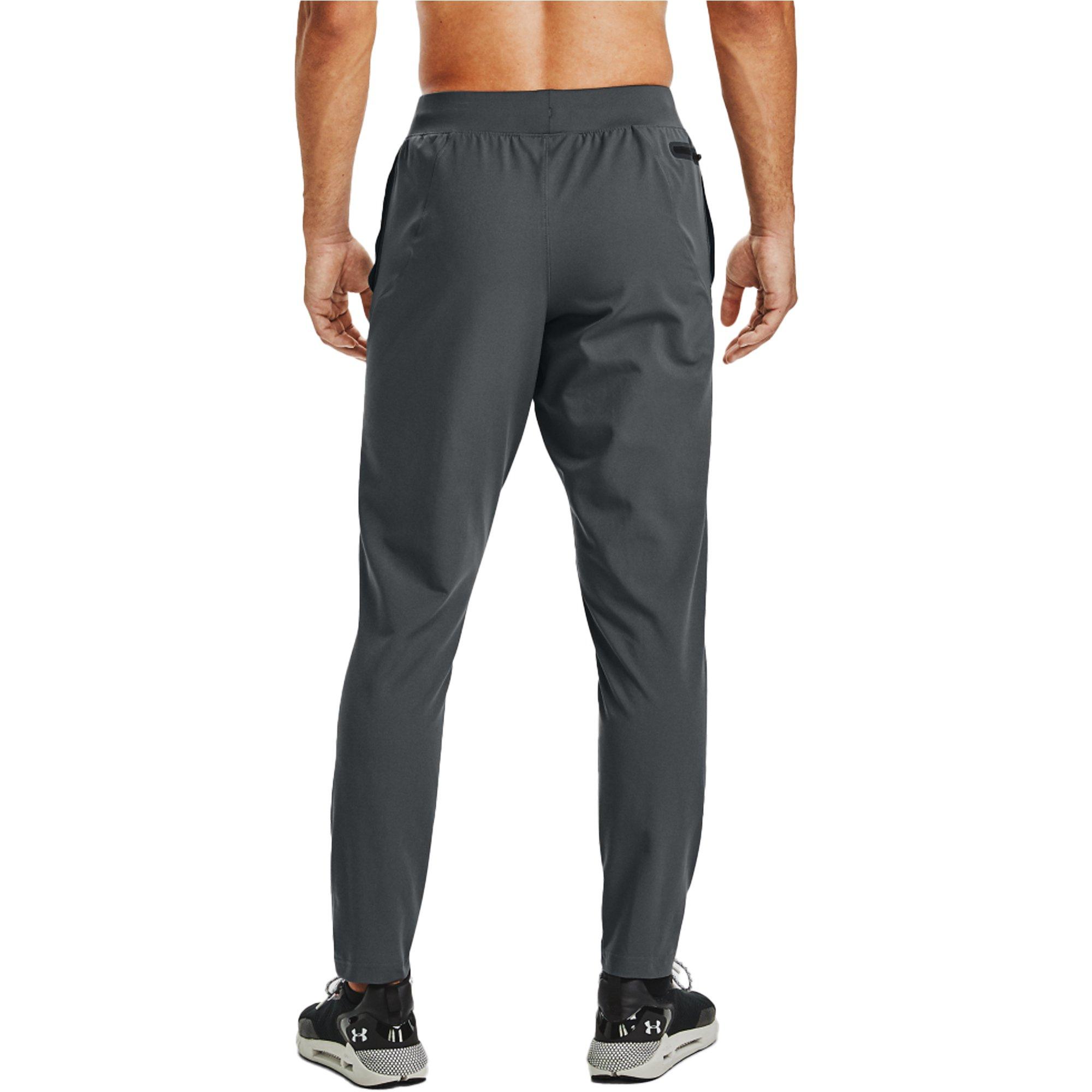 Under Armour Men's UA Unstoppable Tapered Pants - Grey/Black - GREY/BLACK Thumbnail View 2