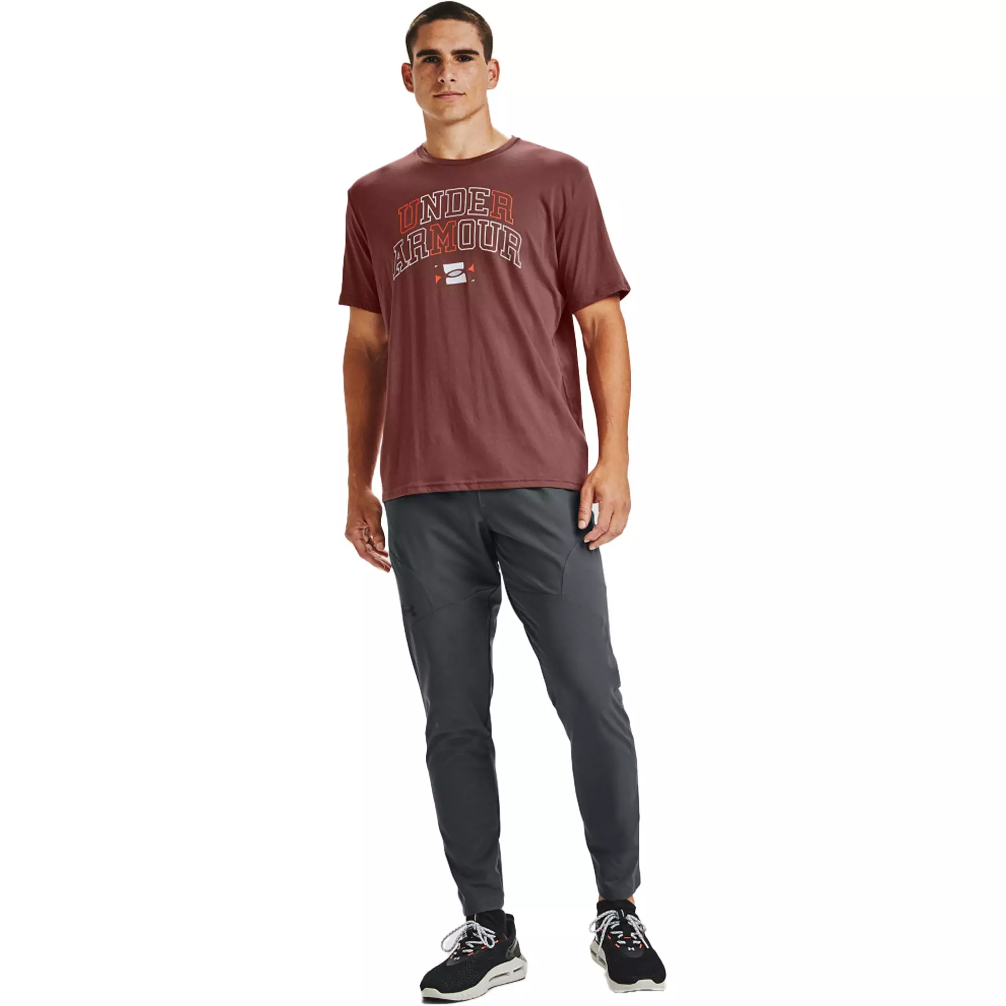 Under Armour Men's UA Unstoppable Tapered Pants - Grey/Black - GREY/BLACK