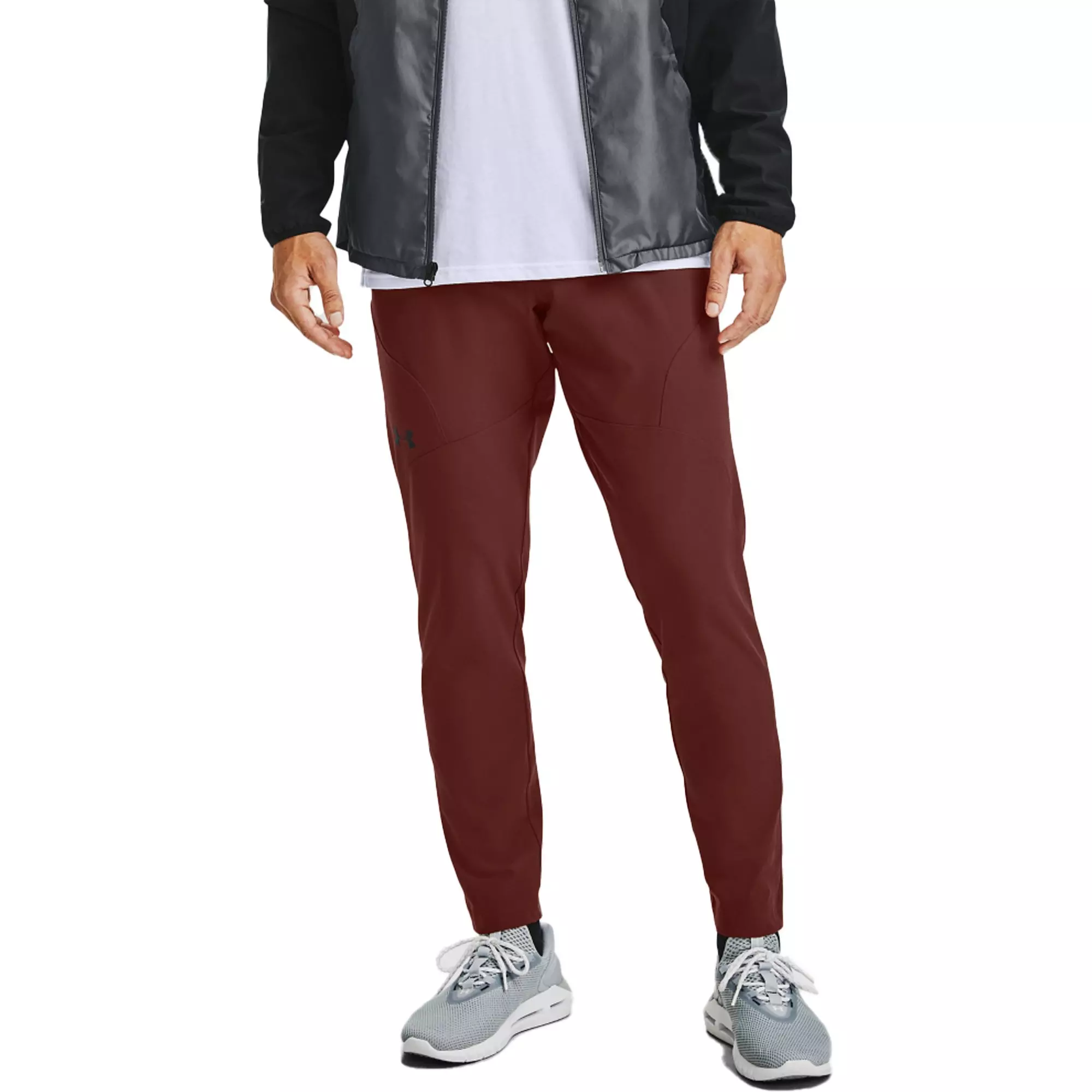 Under Armour Men's UA Unstoppable Tapered Pants - Grey/Black - RED/BLACK