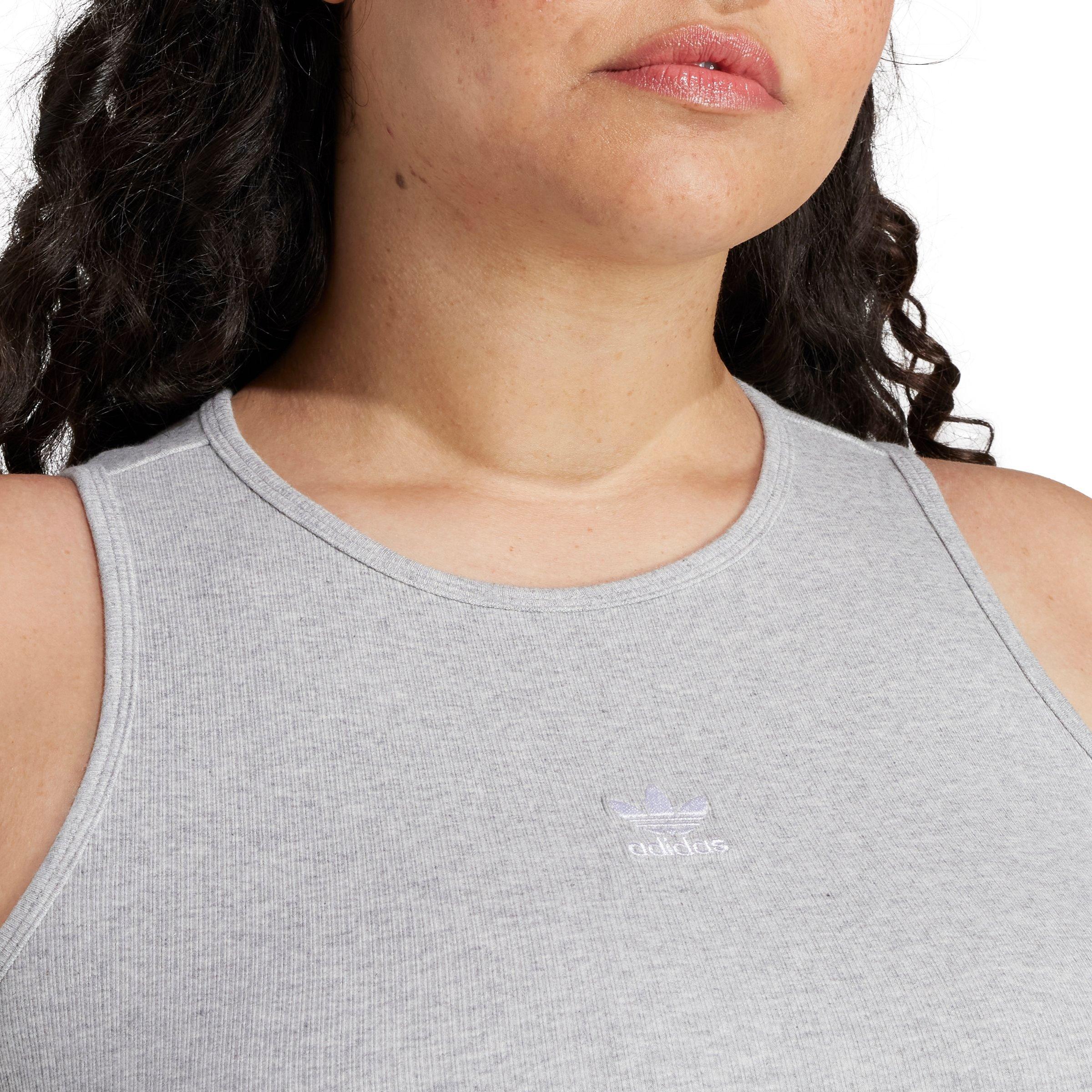 adidas Women's Originals Essentials Ribbed Tank Dress - Grey