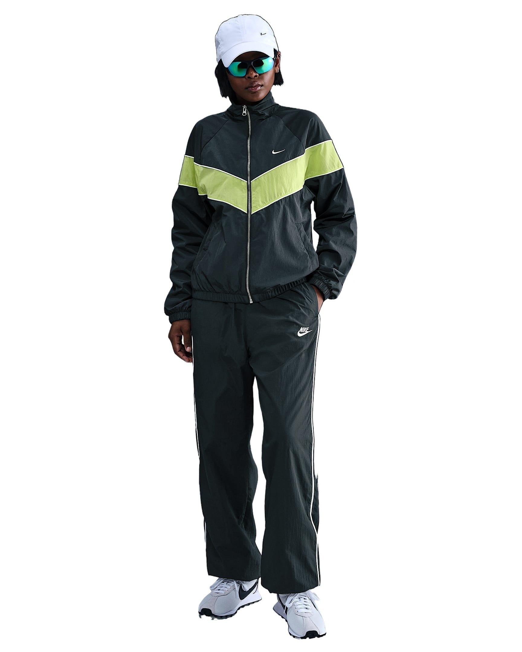 Nike Women's Sportswear Windrunner Woven Pants - Green - GREEN Thumbnail View 1