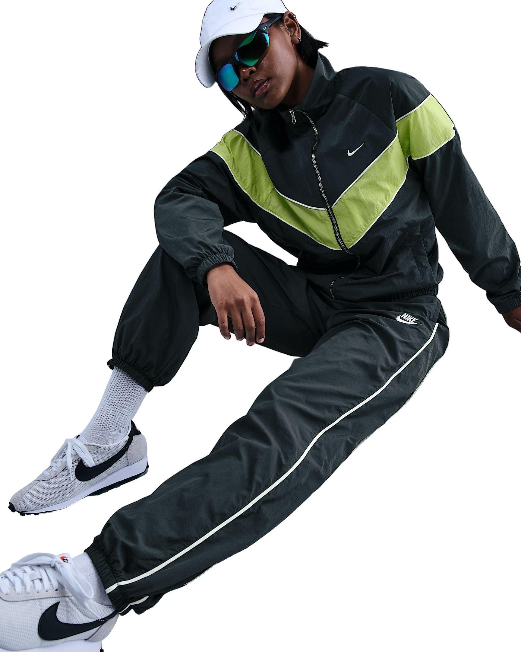 Nike Women's Sportswear Windrunner Woven Pants - Green - GREEN Thumbnail View 5