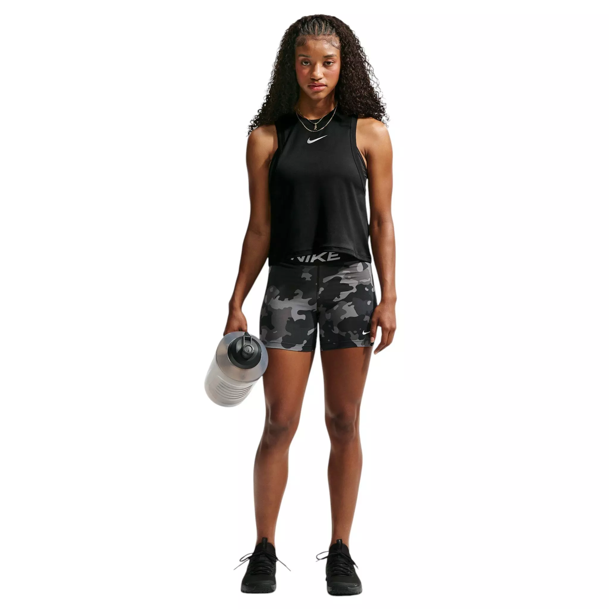 Nike Women's Pro Dri-FIT Tank Top - Black - BLACK