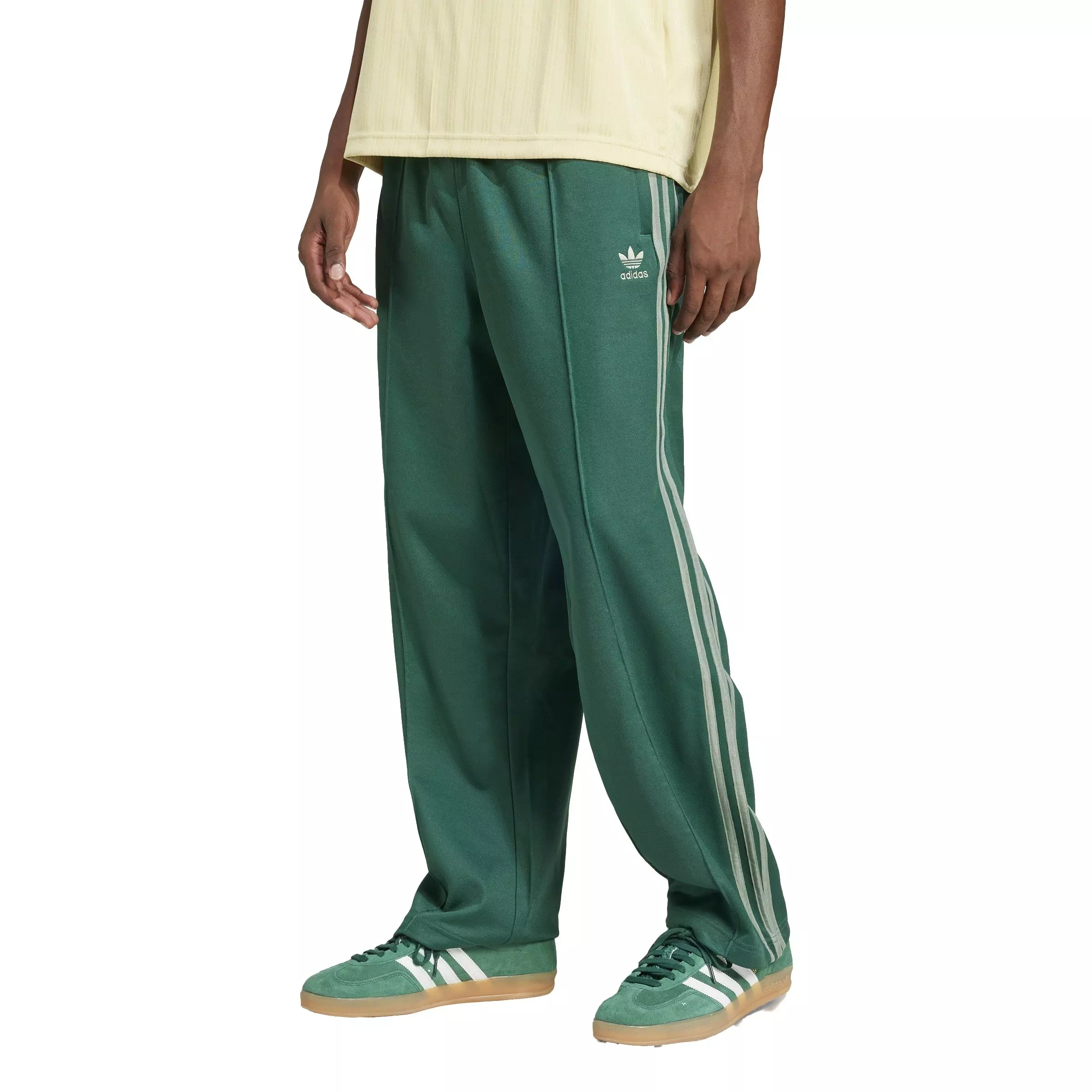 adidas Originals Men's Firebird Adicolor Baggy Fit Trackpant-Green - GREEN