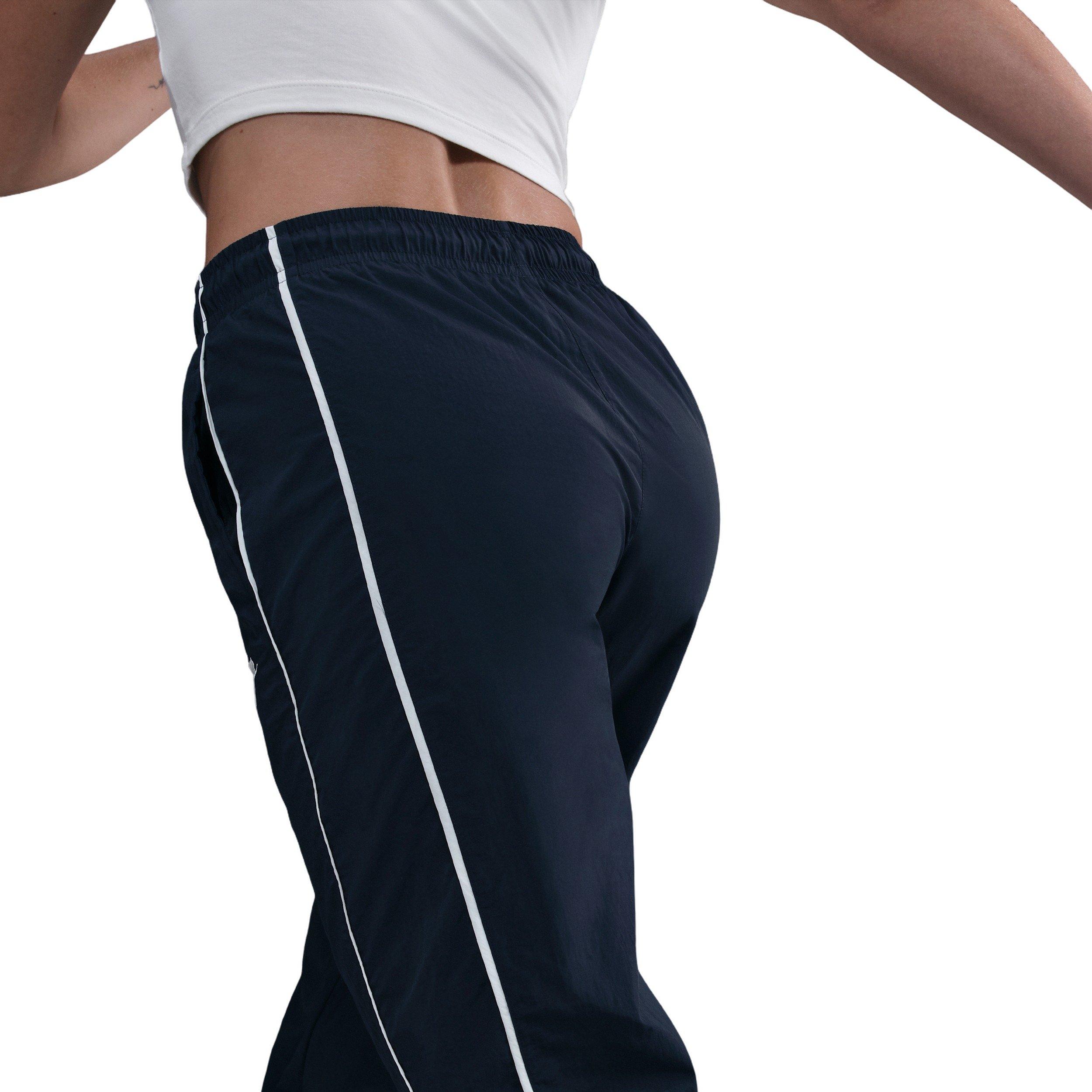 Nike Women's Sportswear Windrunner Woven Pants - Blue - BLUE Thumbnail View 4