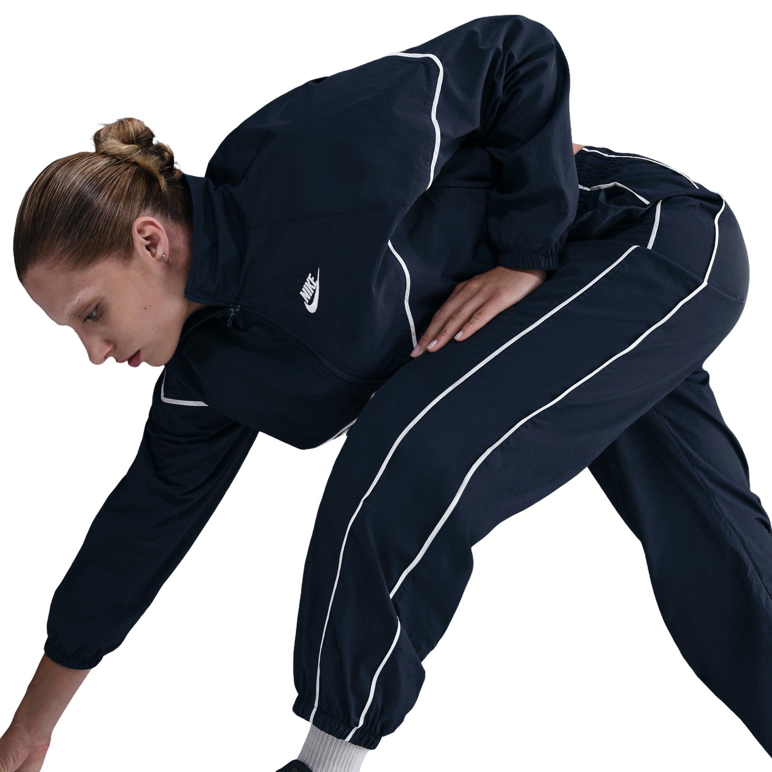 Nike Women's Sportswear Windrunner Woven Pants - Blue - BLUE Thumbnail View 5