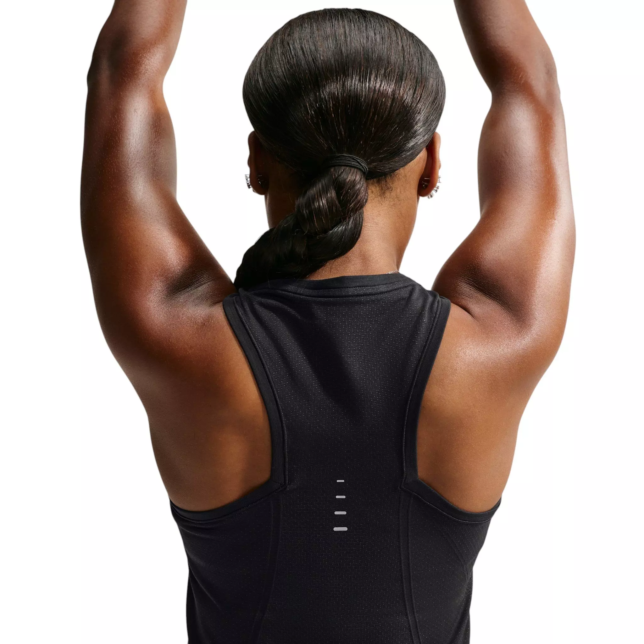 Nike Women's Swift Dri-FIT Seamless Running Tank Top - Black - BLACK