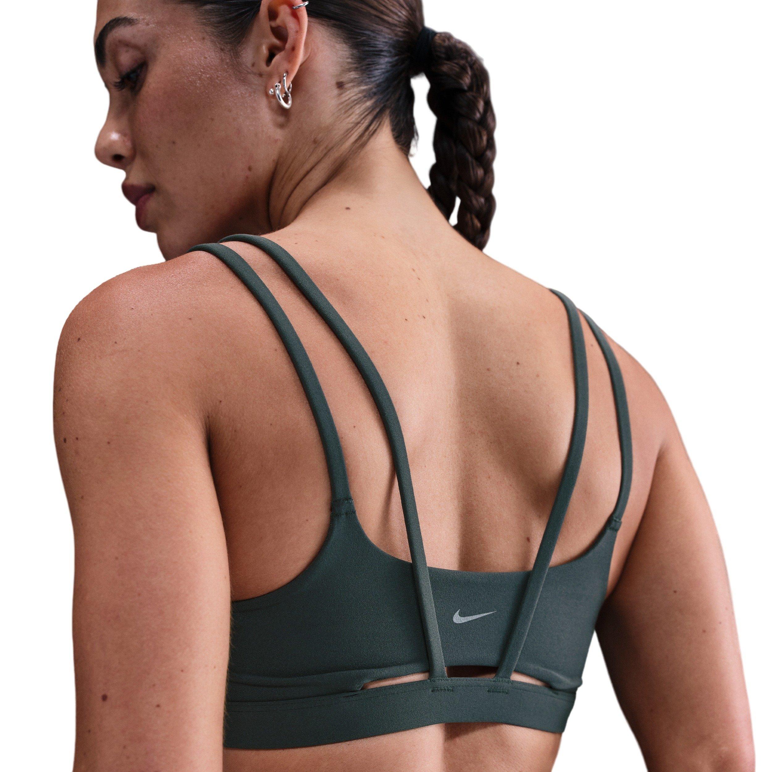 Nike Women's Zenvy Strappy Light-Support Padded Sports Bra - Green - GREEN Thumbnail View 2