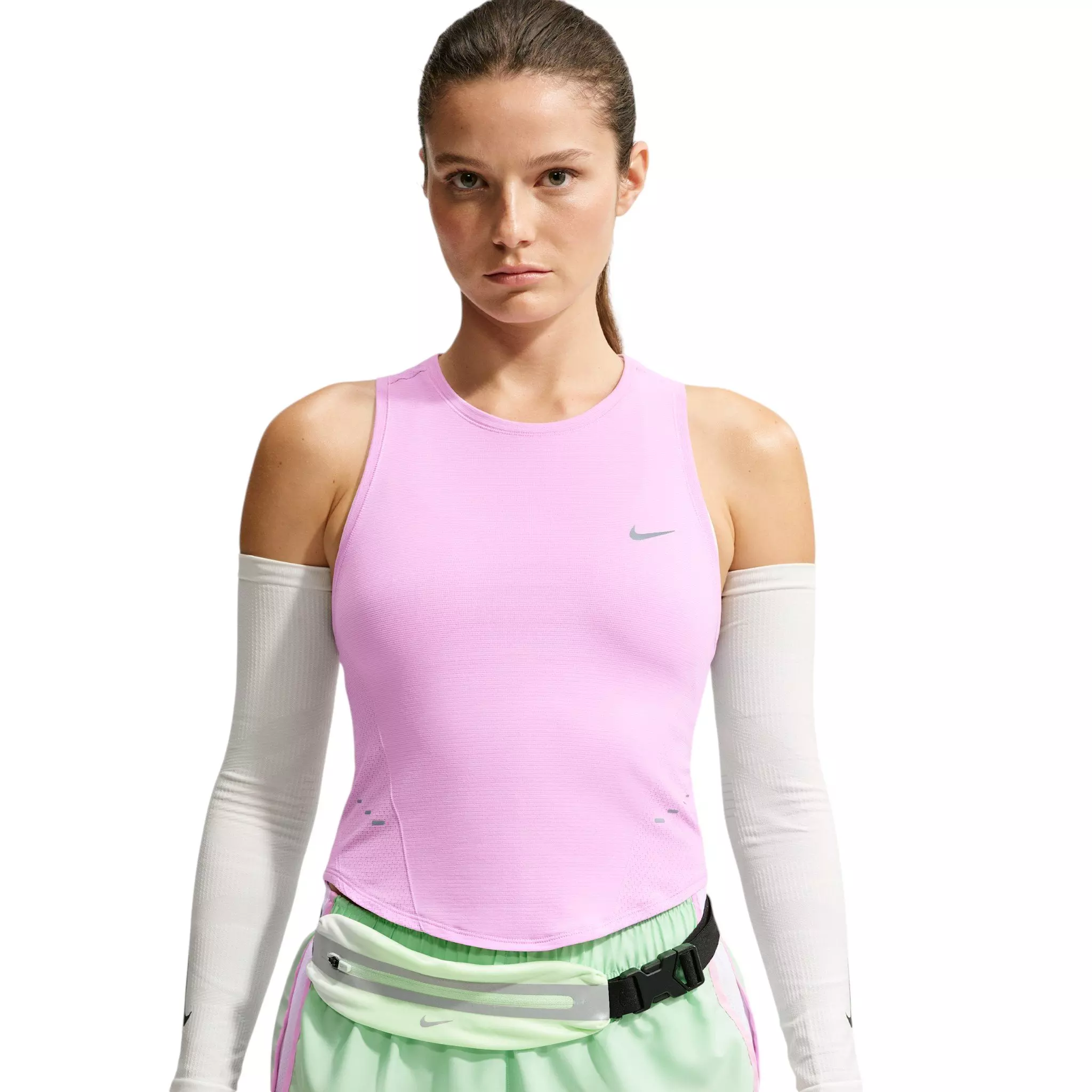 Nike Women's Swift Dri-FIT Seamless Running Tank Top - Pink - PINK