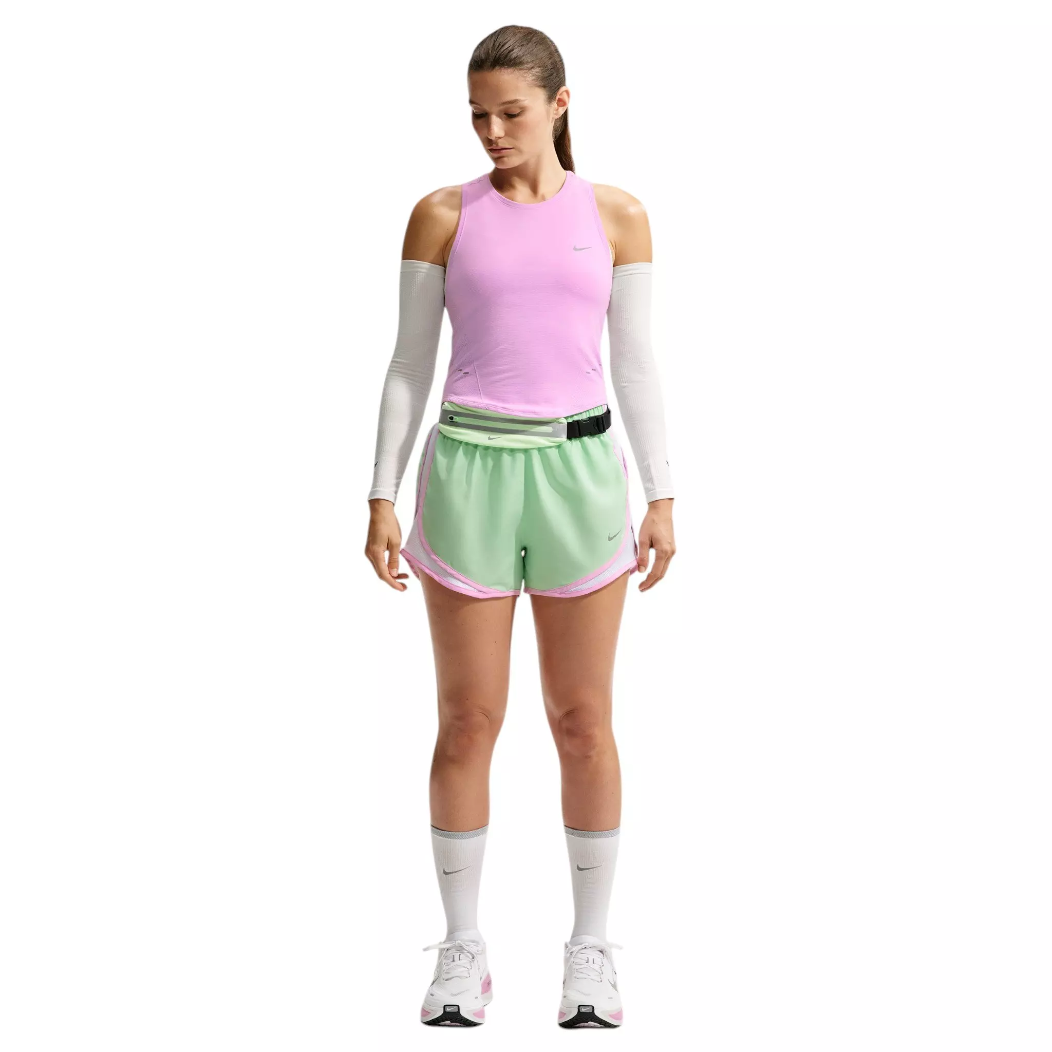 Nike Women's Swift Dri-FIT Seamless Running Tank Top - Pink - PINK