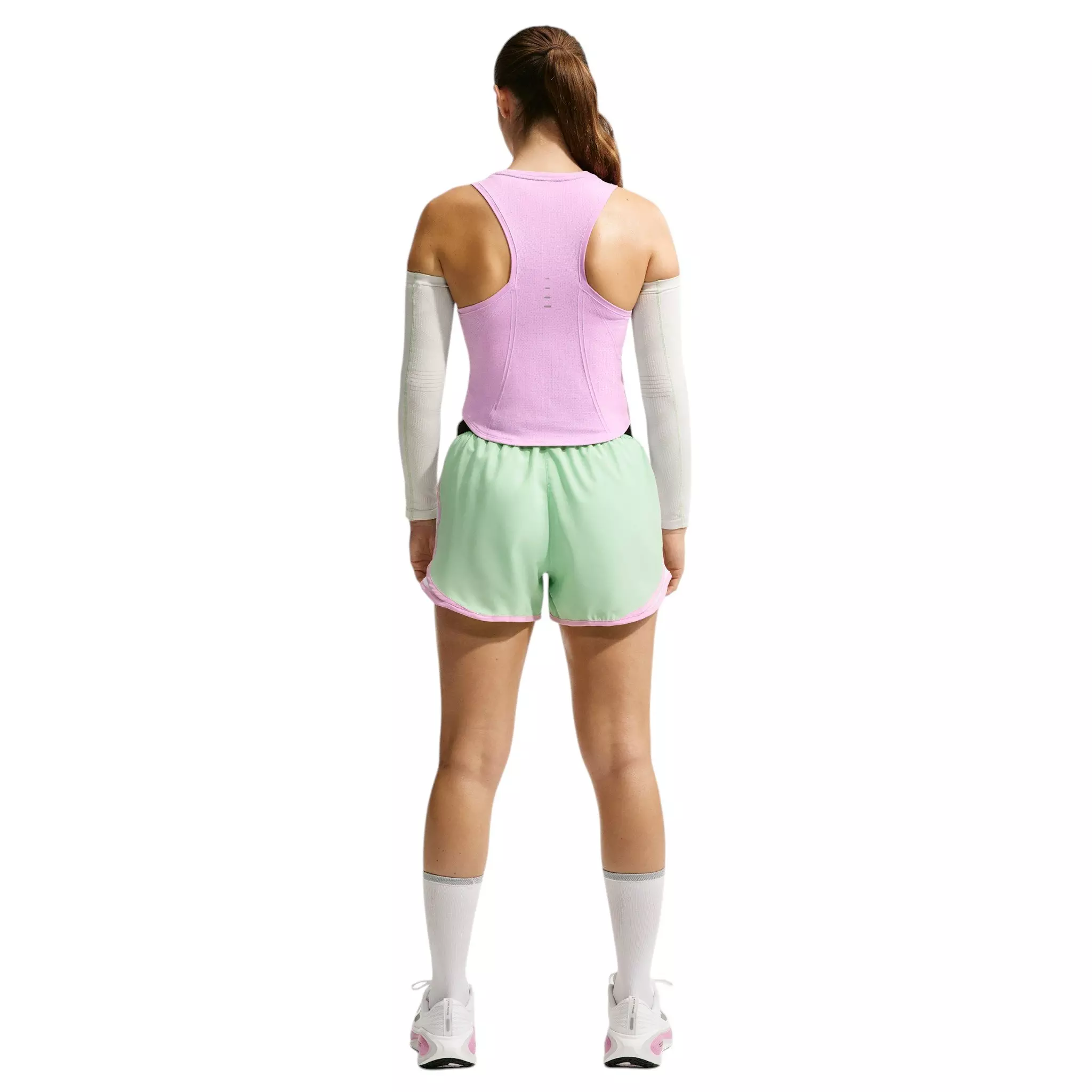 Nike Women's Swift Dri-FIT Seamless Running Tank Top - Pink - PINK