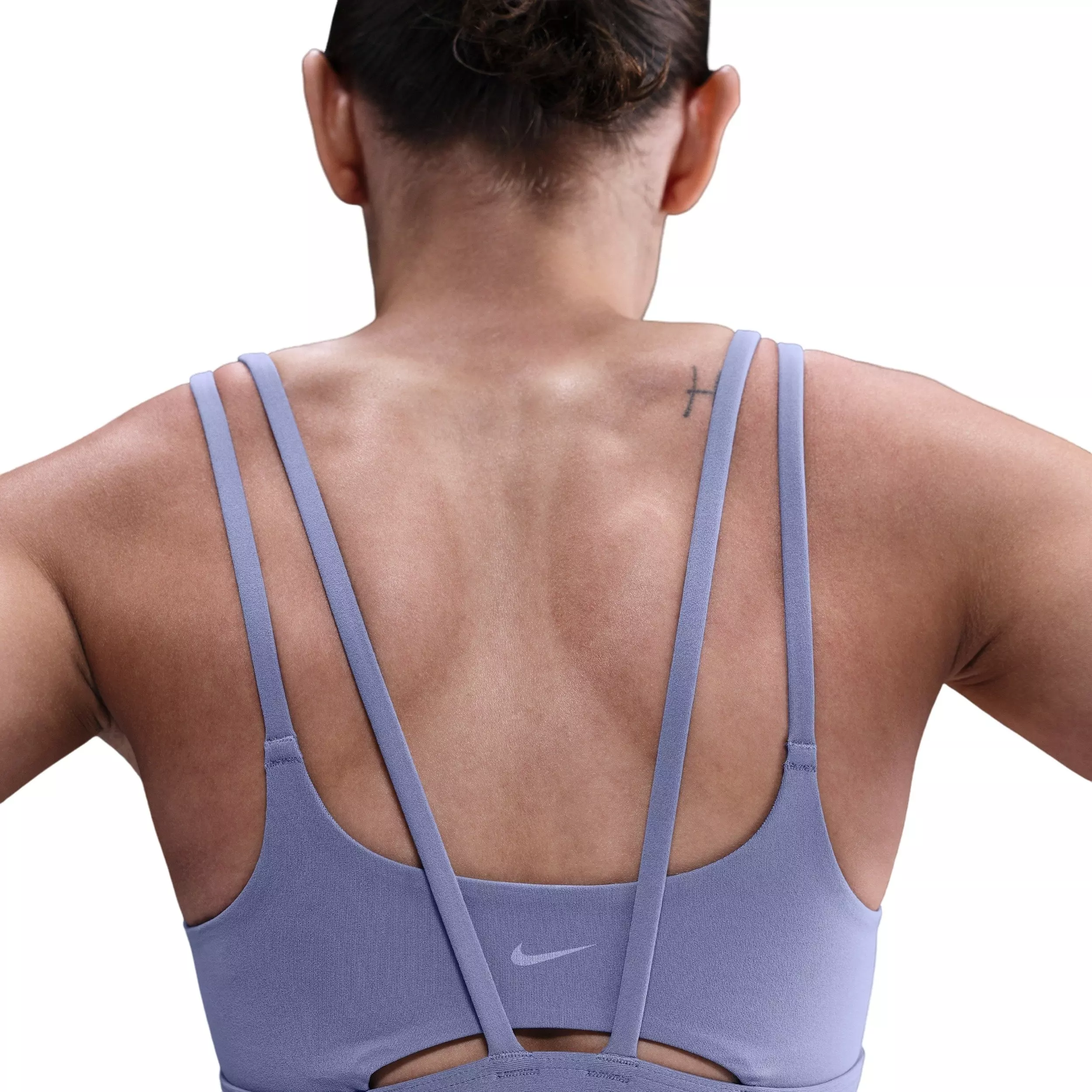 Nike Women's Zenvy Strappy Light-Support Padded Sports Bra - Blue - BLUE