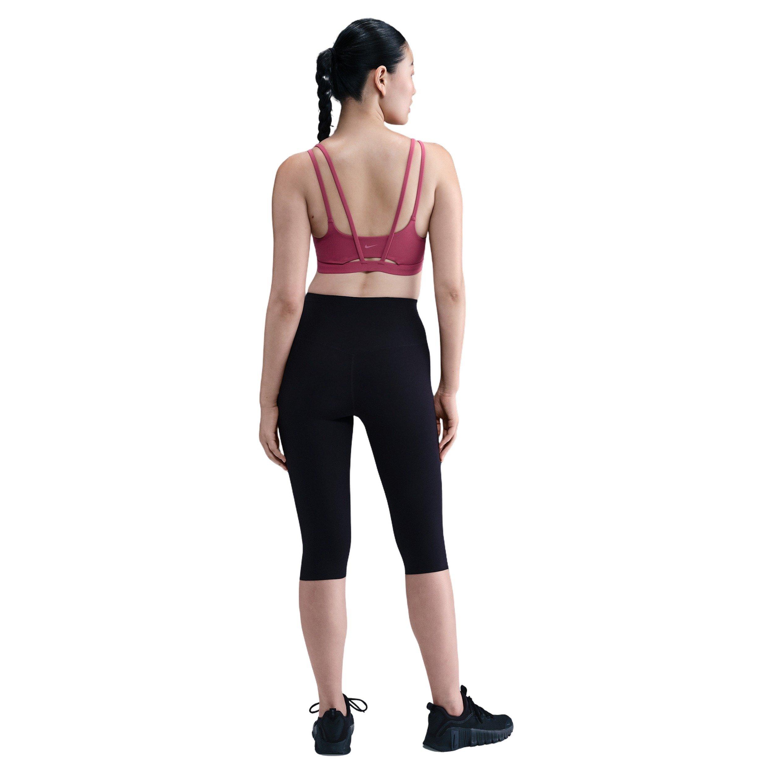 Nike Women's Zenvy Strappy Light-Support Padded Sports Bra - Beet Pink - BEET PINK Thumbnail View 5