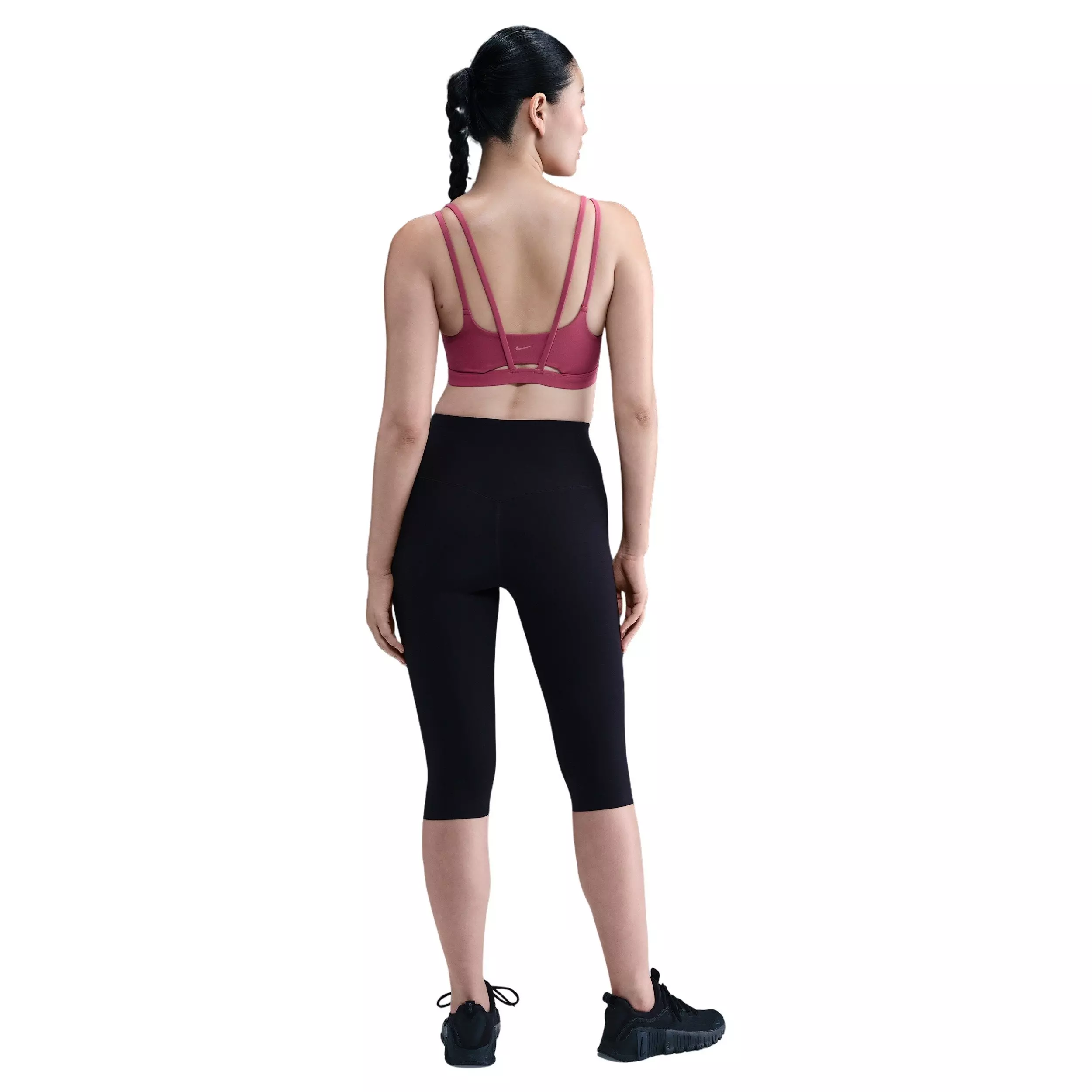 Nike Women's Zenvy Strappy Light-Support Padded Sports Bra - Beet Pink - BEET PINK