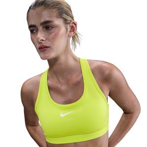 Nike Women's Swoosh Medium Support Padded Sports Bra - Neon