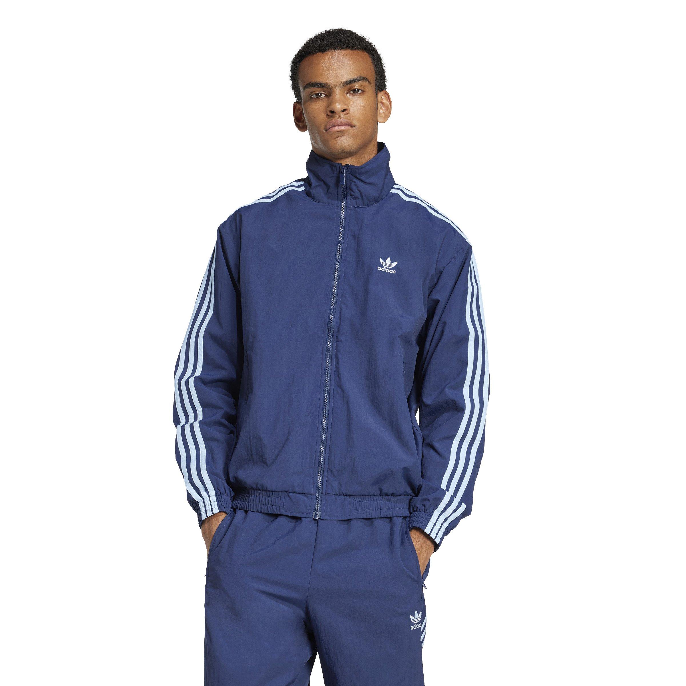 adidas Originals Men's Adicolor Woven Firebird Track Top-Blue